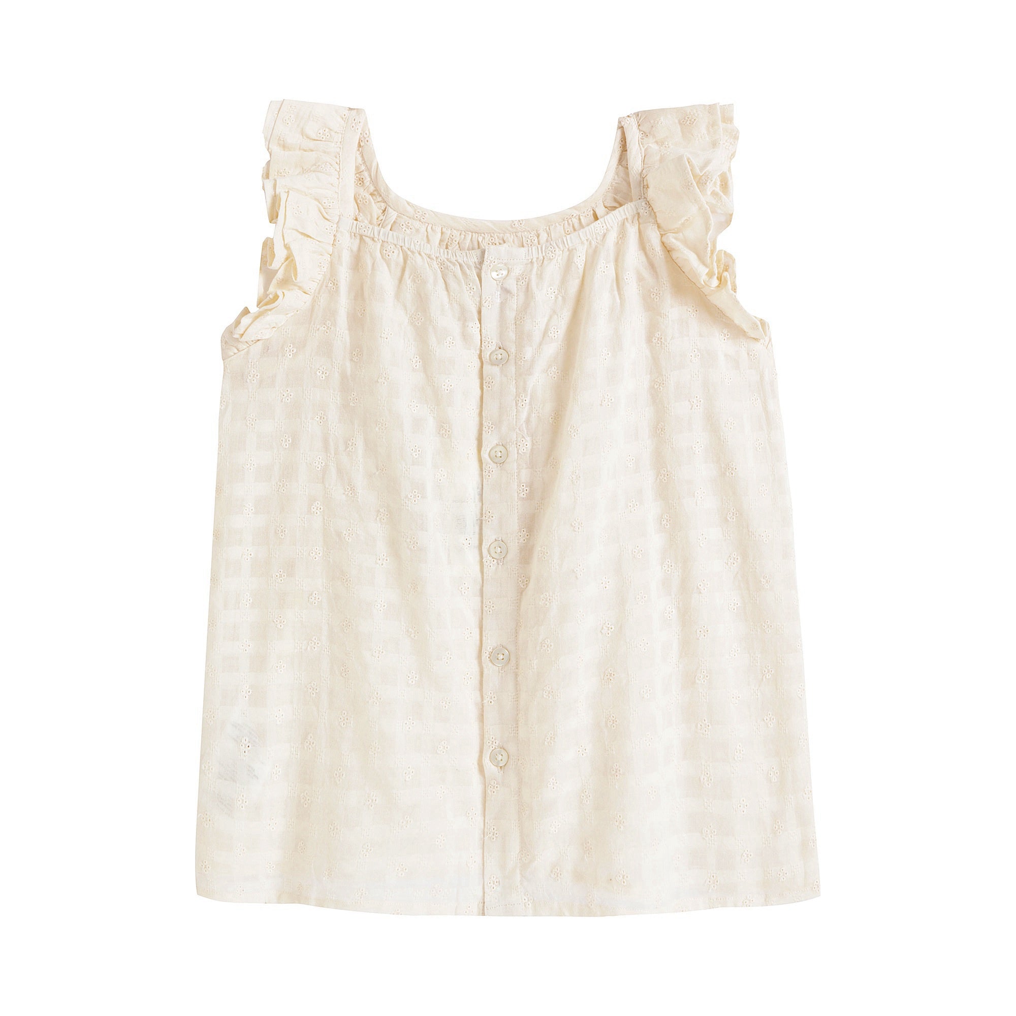 Baby Girls White Cotton Dress