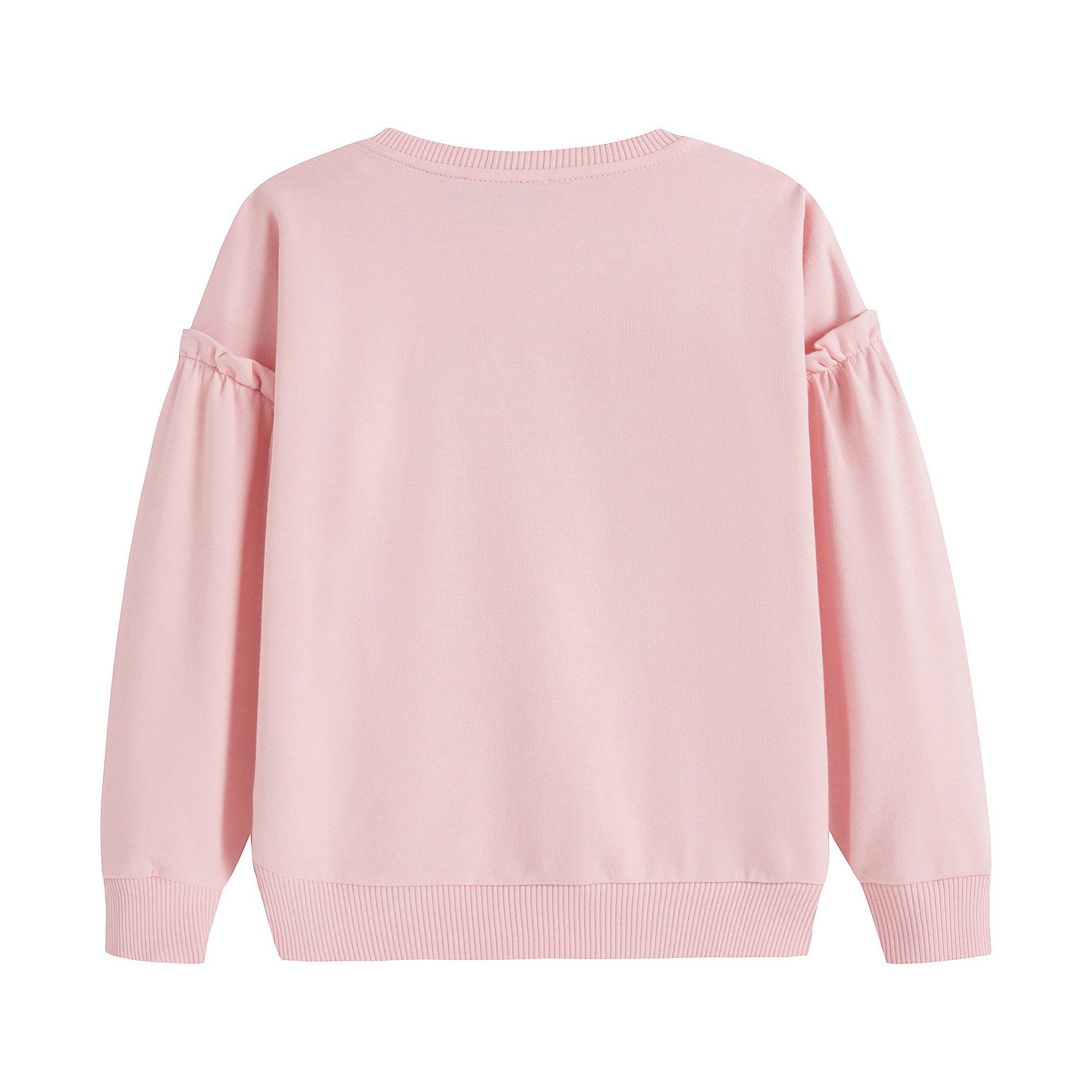 Baby Girls Pink Bear Cotton Sweatshirt
