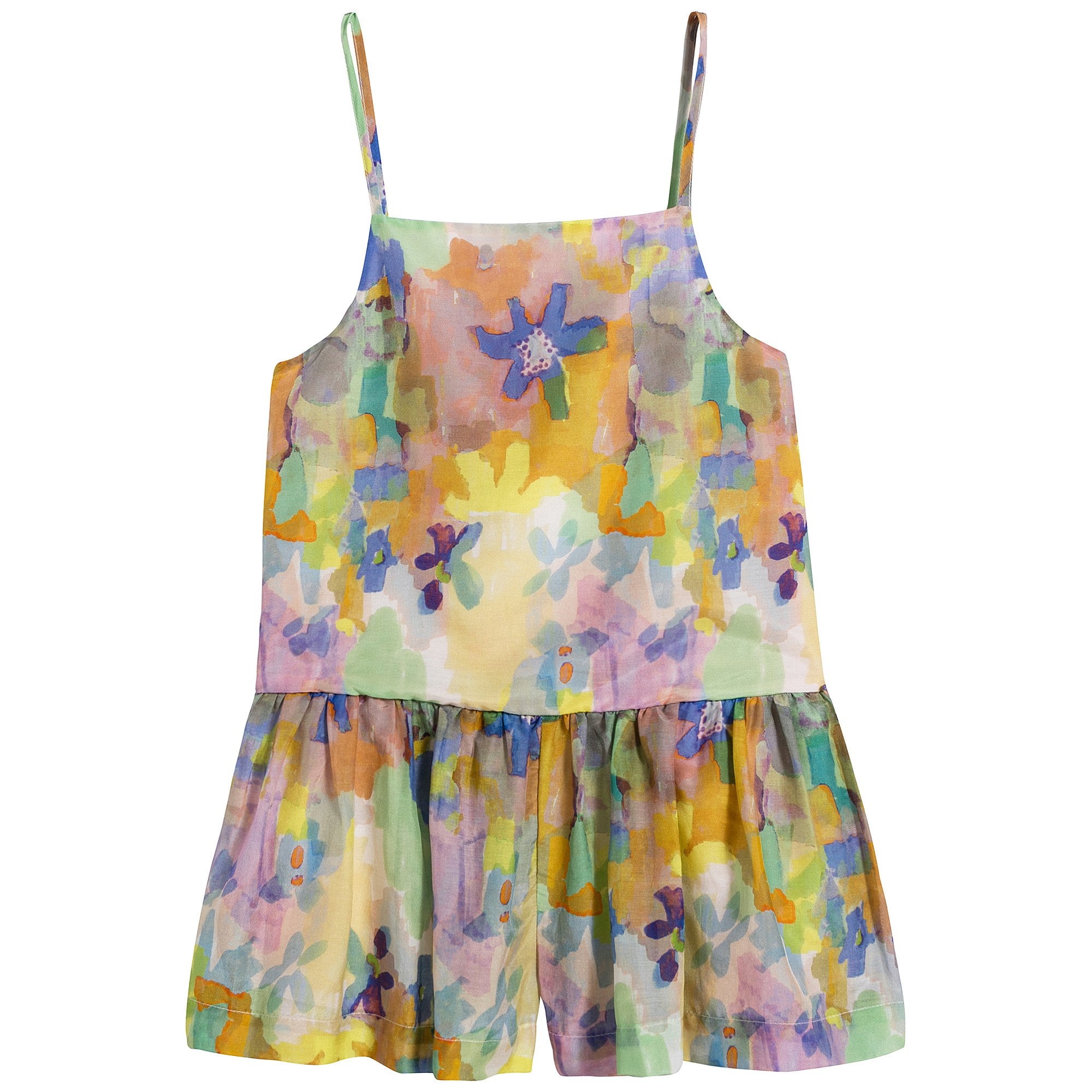 Girls Flowers Jumpsuit