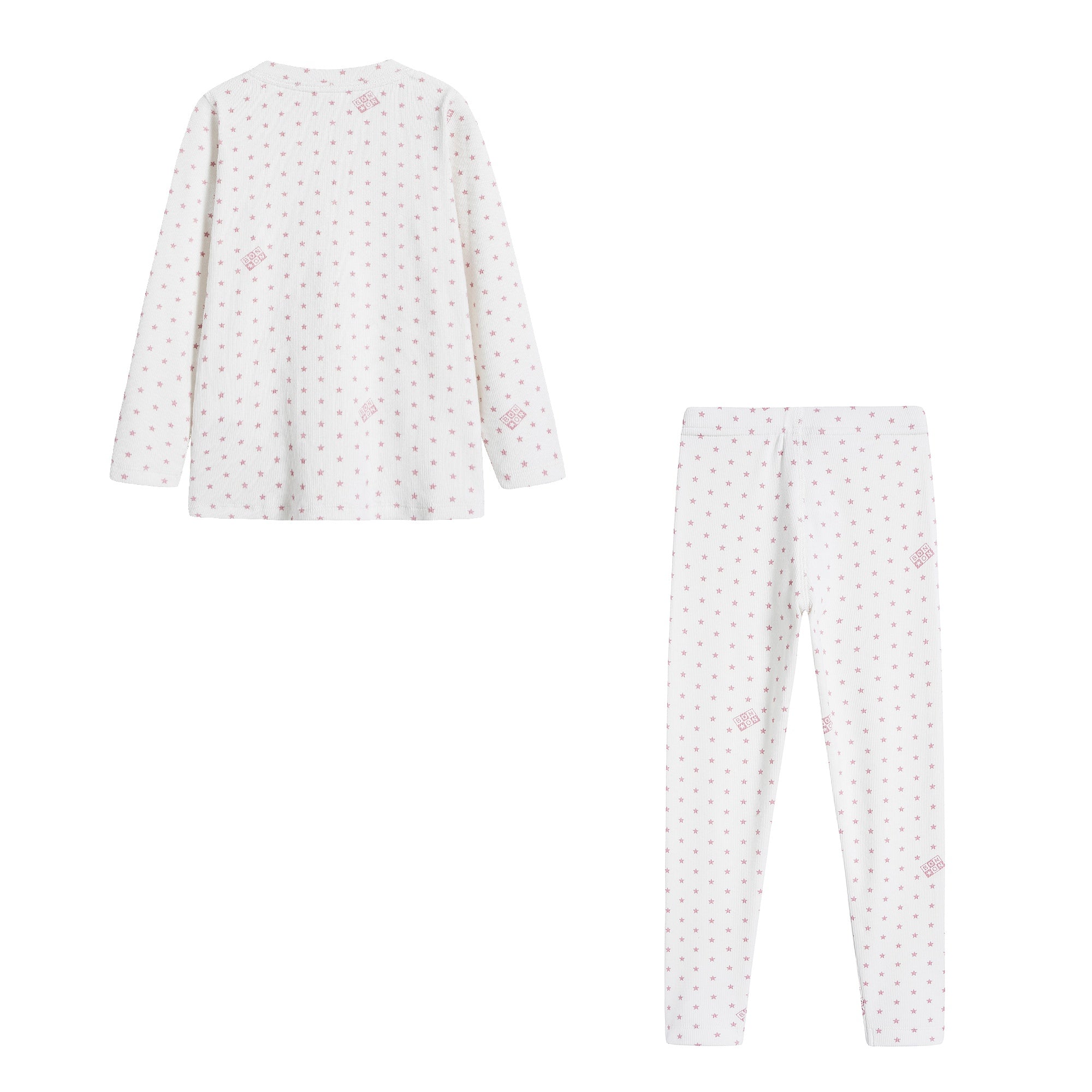 Girls White Stars Nightwear Set
