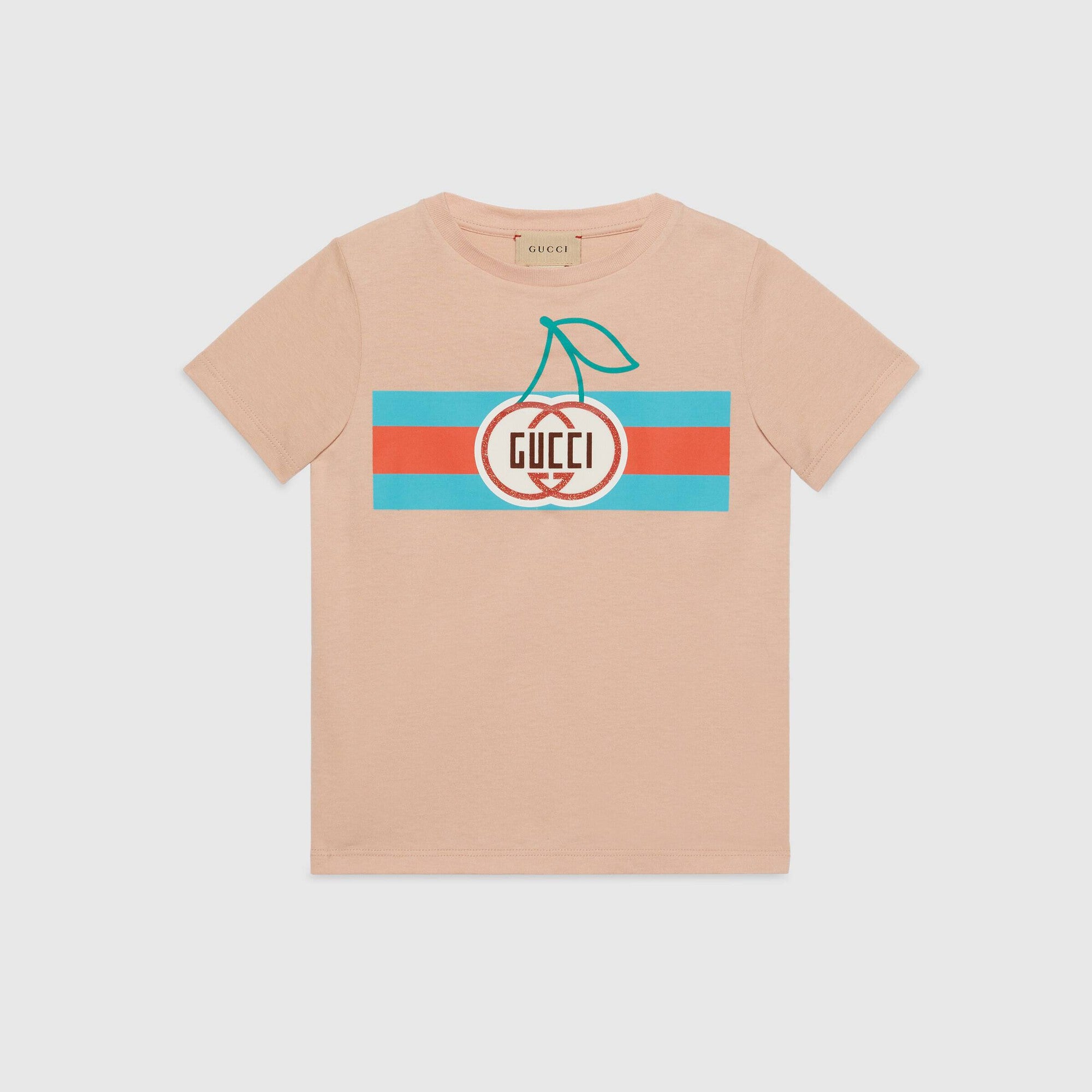 Girls Pink Logo Cotton T-Shirt
