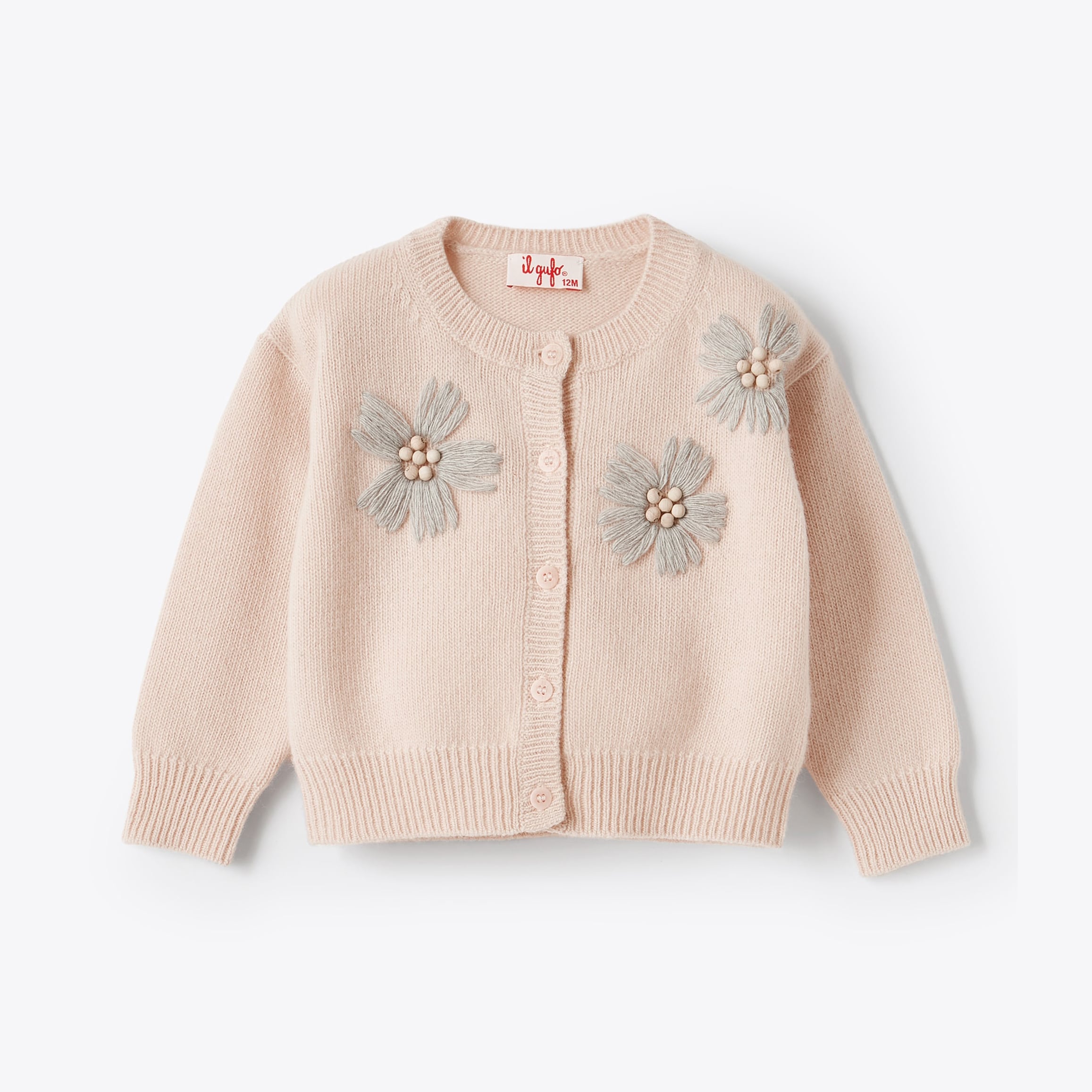 Baby Girls Pink Wool Cardigans
