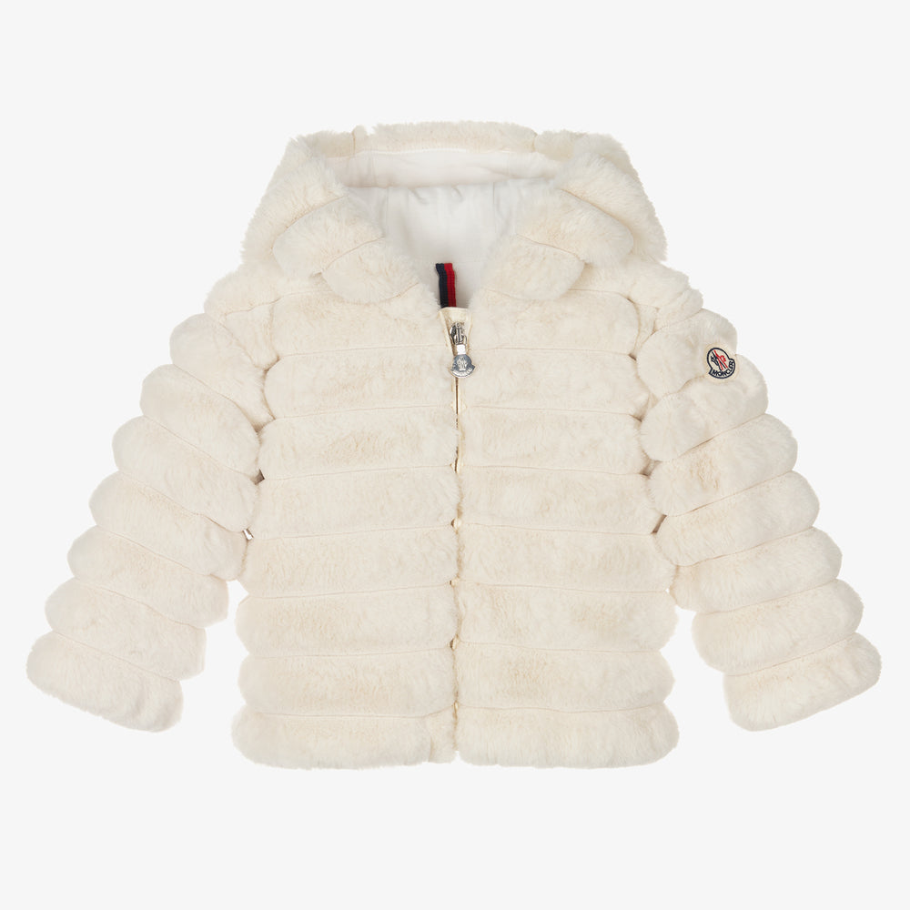 Baby Girls White "LATIFE" Padded Down Jacket
