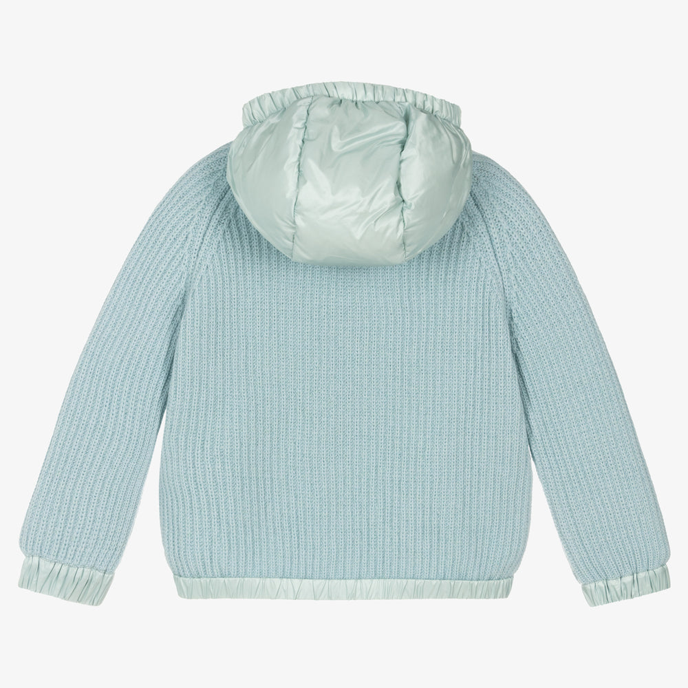 Girls Blue Zip-Up Top