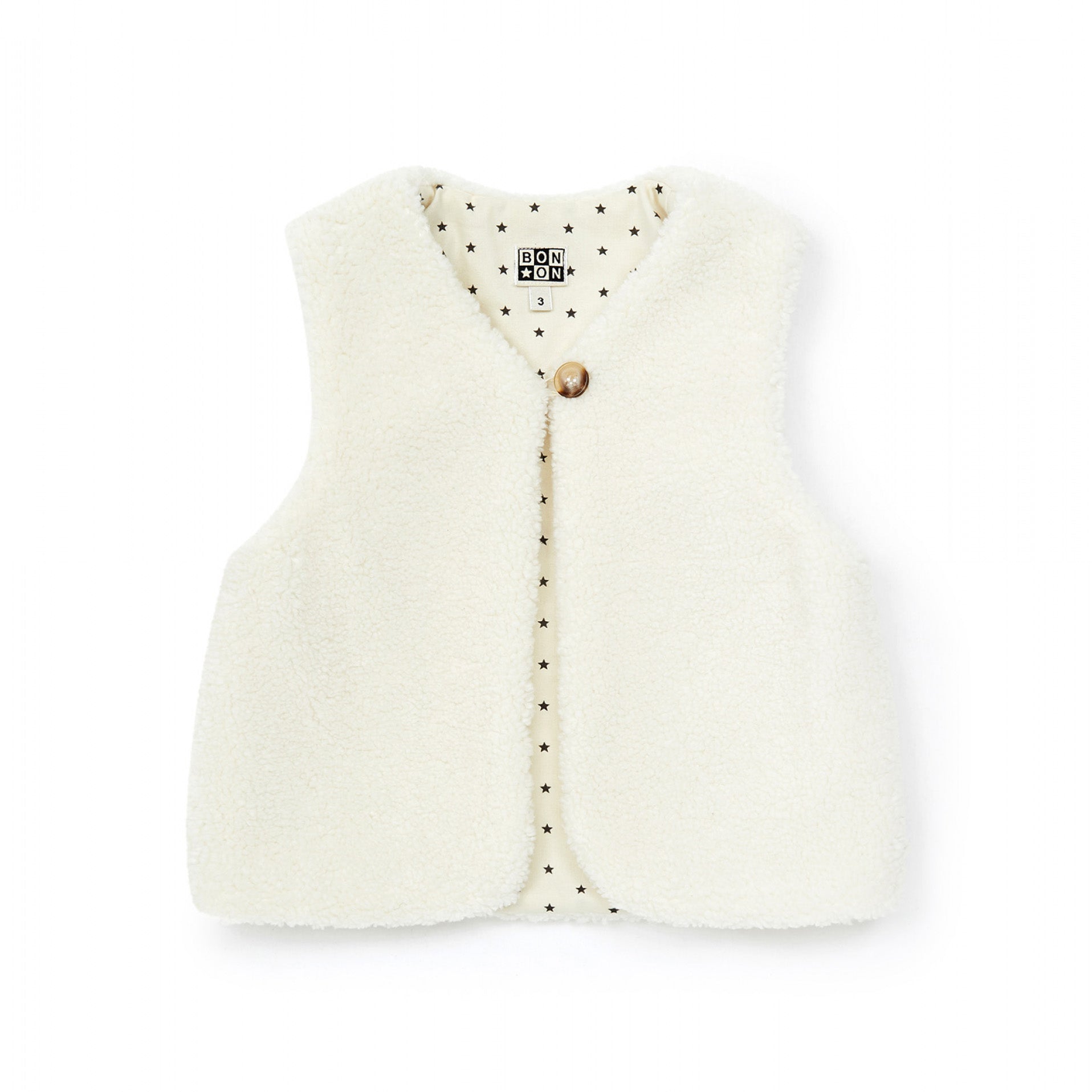 Girls White Gilet