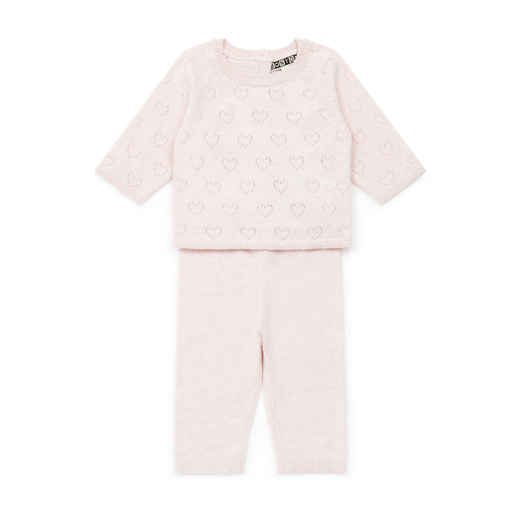 Baby Girls Light Pink Cotton Set
