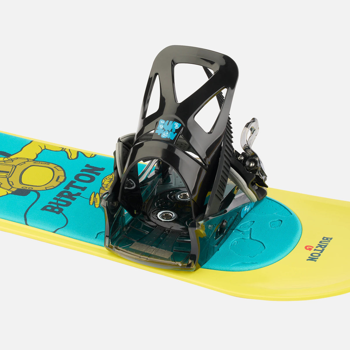 Fixations de snowboard noires "RE:FLEX" pour garçons et filles