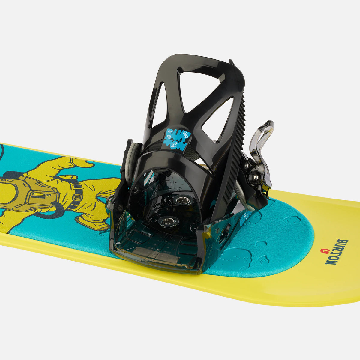 Fixations de snowboard noires pour garçons et filles