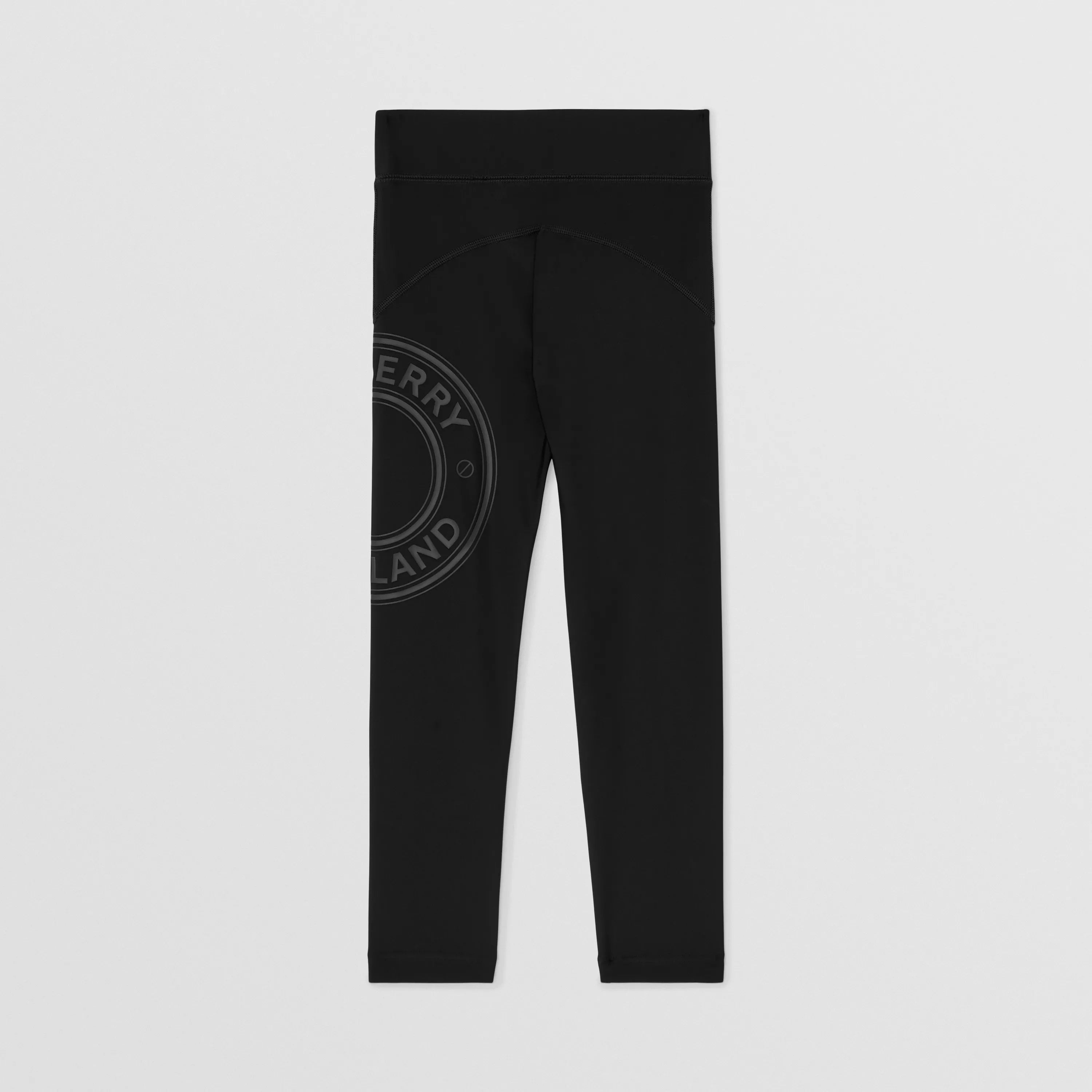 Girls Black Logo Leggings