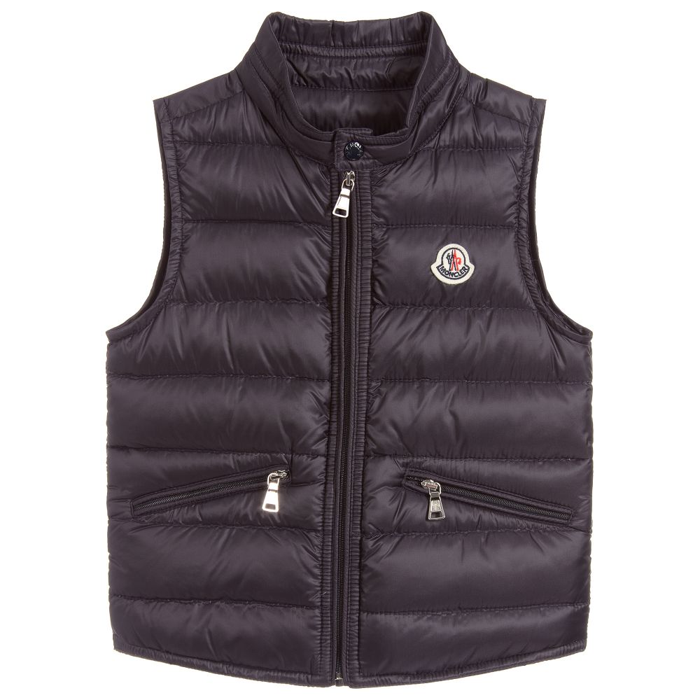 Boys Navy "GUI" Padded Down Gilet