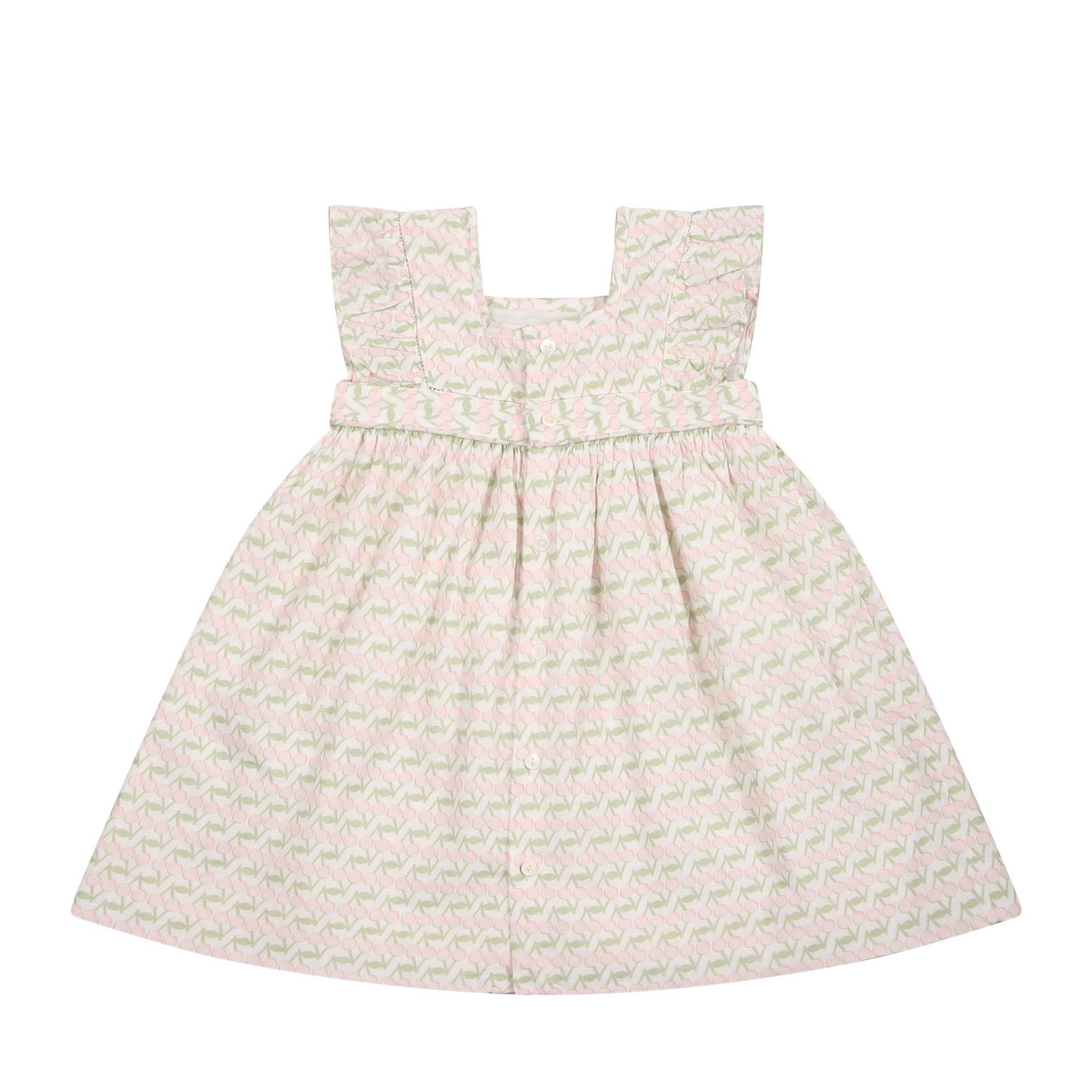 Baby Girls Pink Logo Cotton Dress