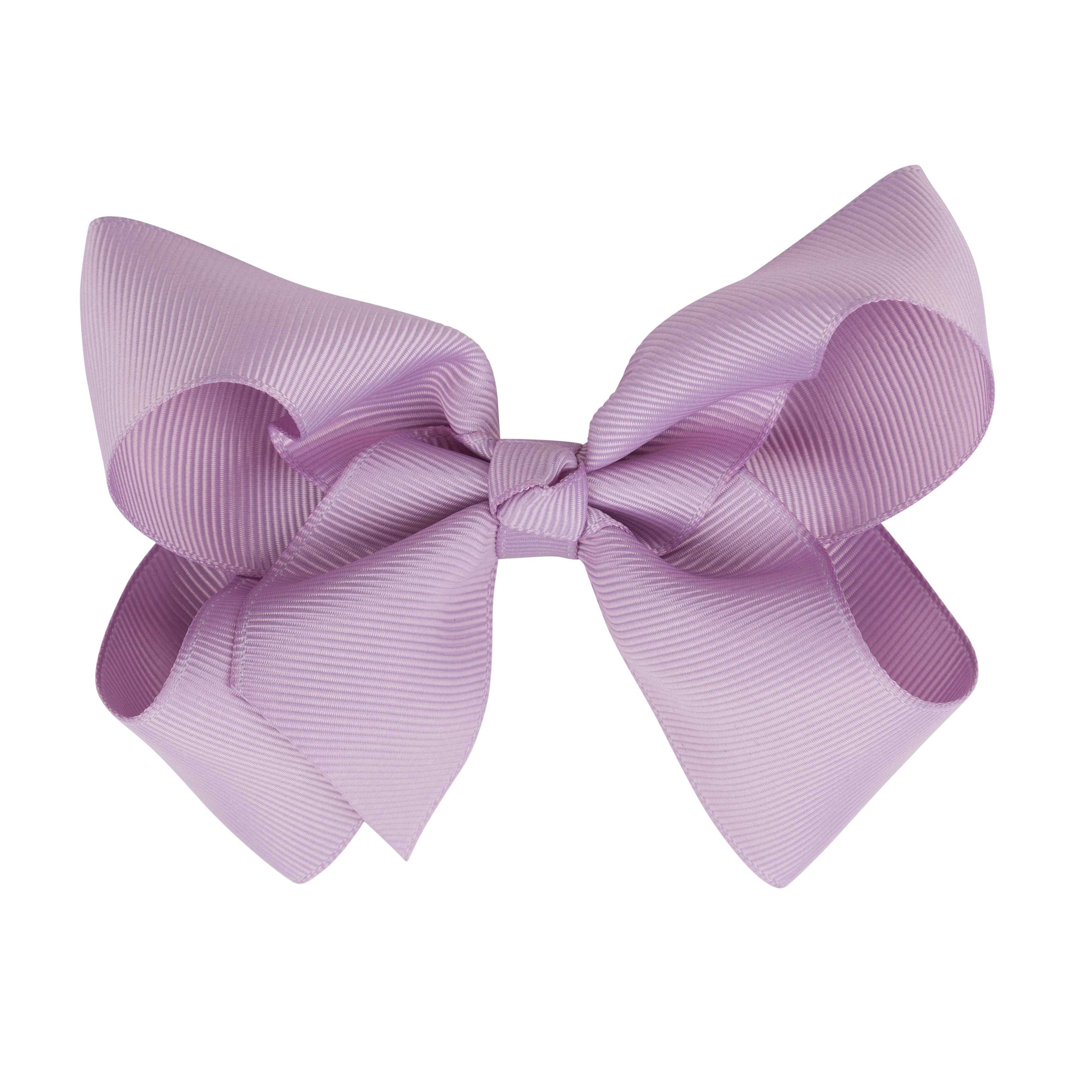 Girls Purple Bow Hair Clip - 10cm