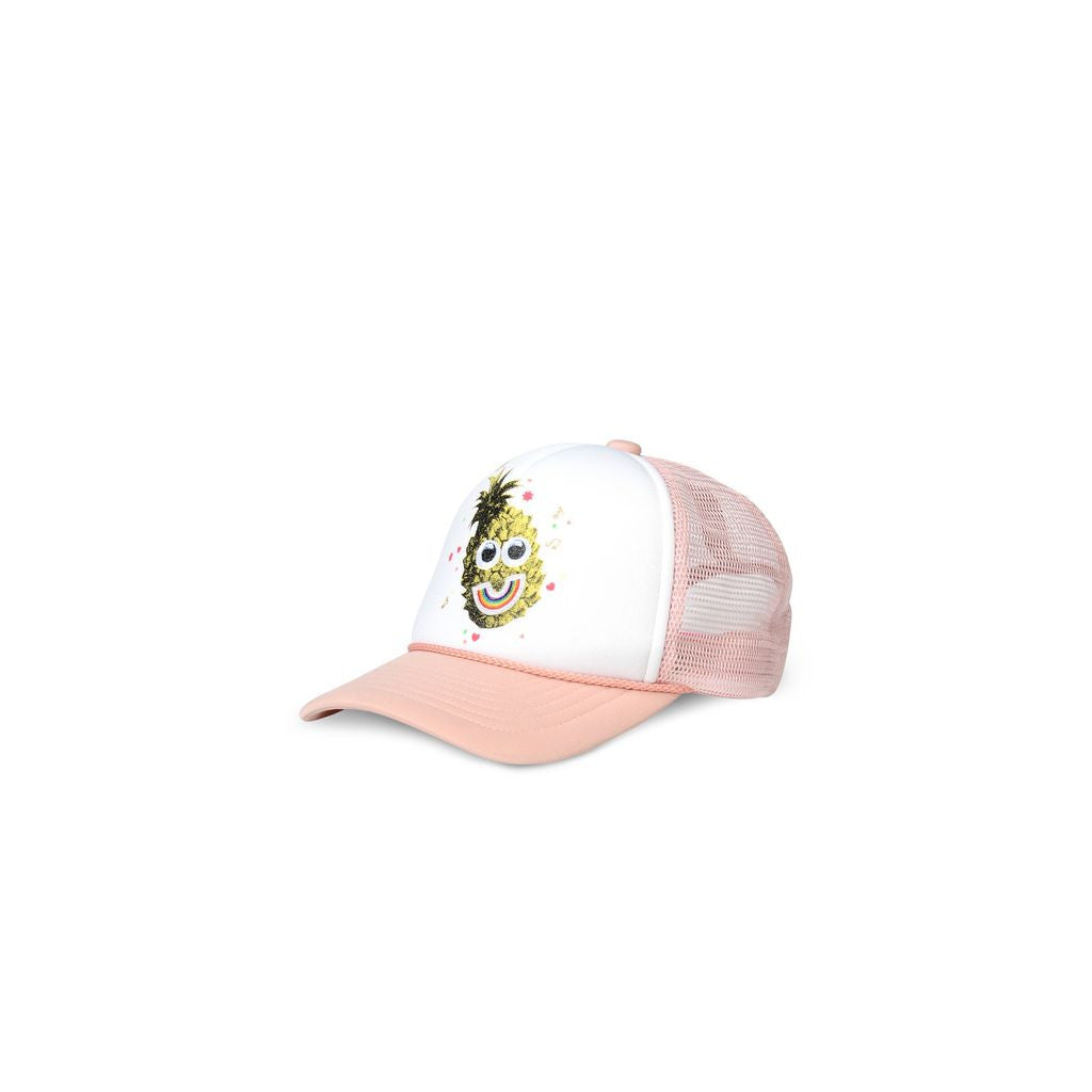 Girls Pink & White 'Hampton' Cap - CÉMAROSE | Children's Fashion Store - 1