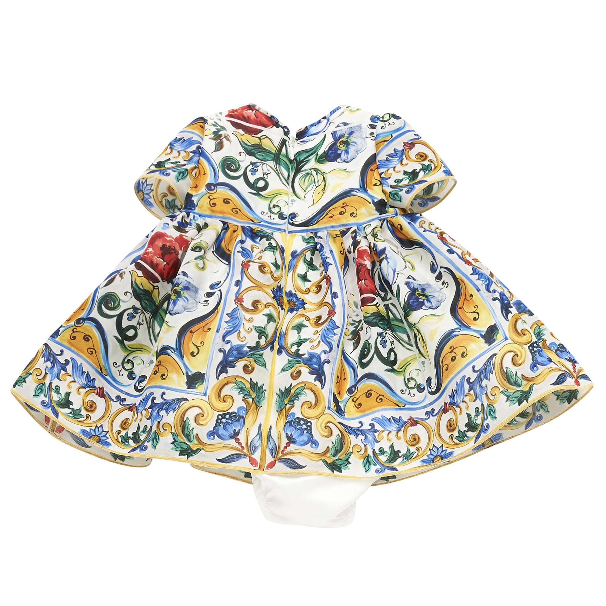Baby Girls Multicolor Maiolica Bouquet Printed Dress - CÉMAROSE | Children's Fashion Store - 2