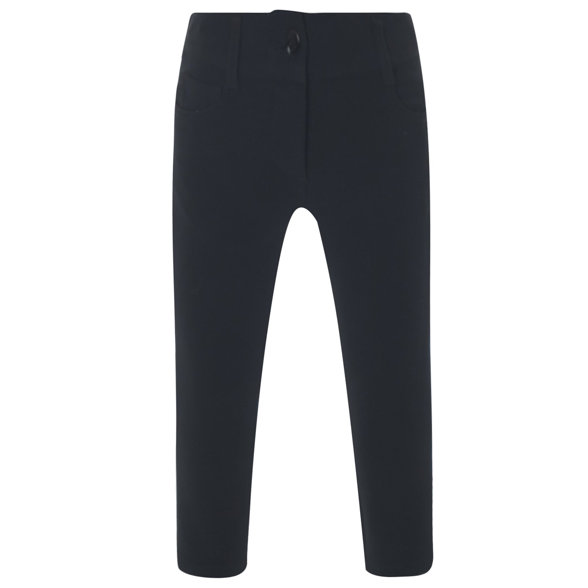 Girls Black Turn Up Cuffs Slim Trouser - CÉMAROSE | Children's Fashion Store - 3