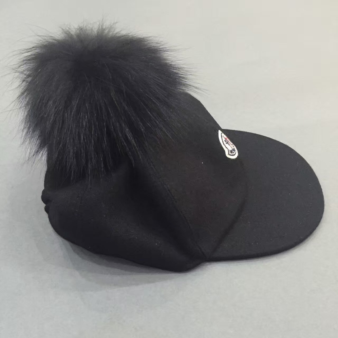 Girls Black Pom-pom Trims Cap - CÉMAROSE | Children's Fashion Store - 2