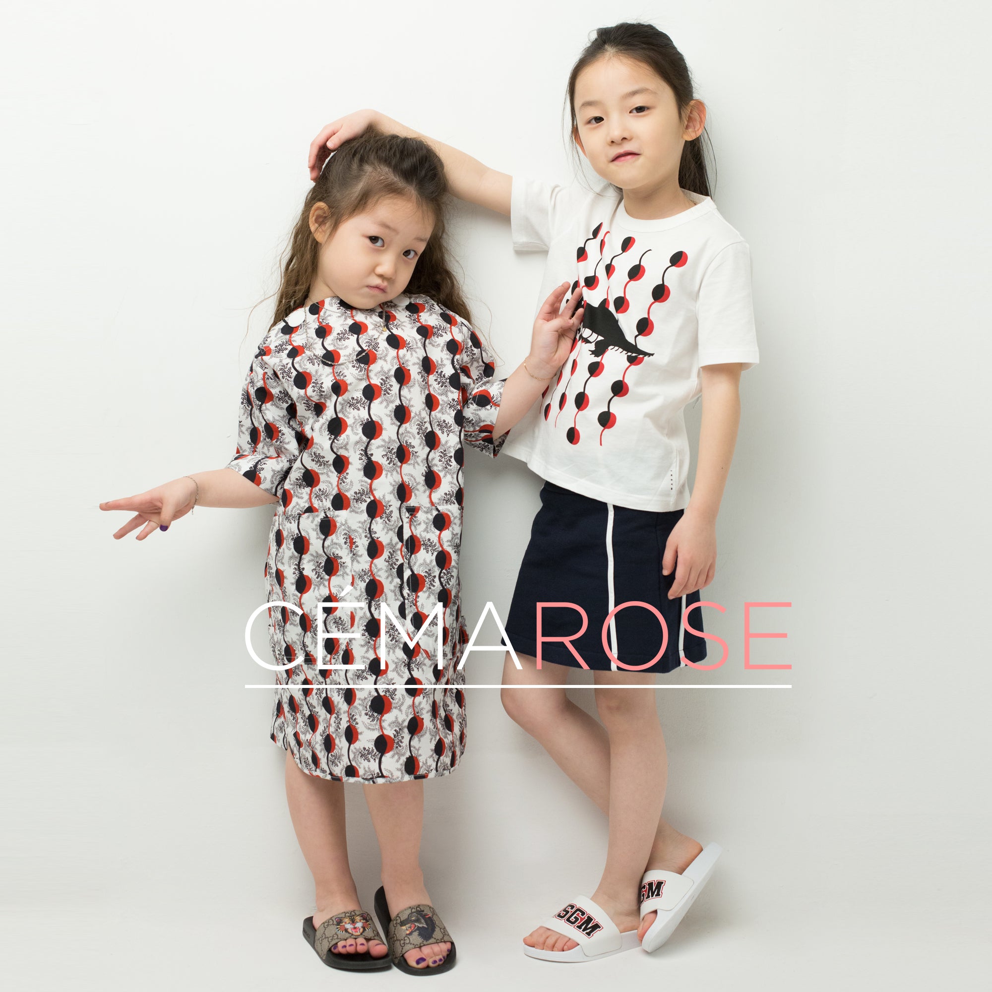 Girls Navy Blue Cotton Skirt