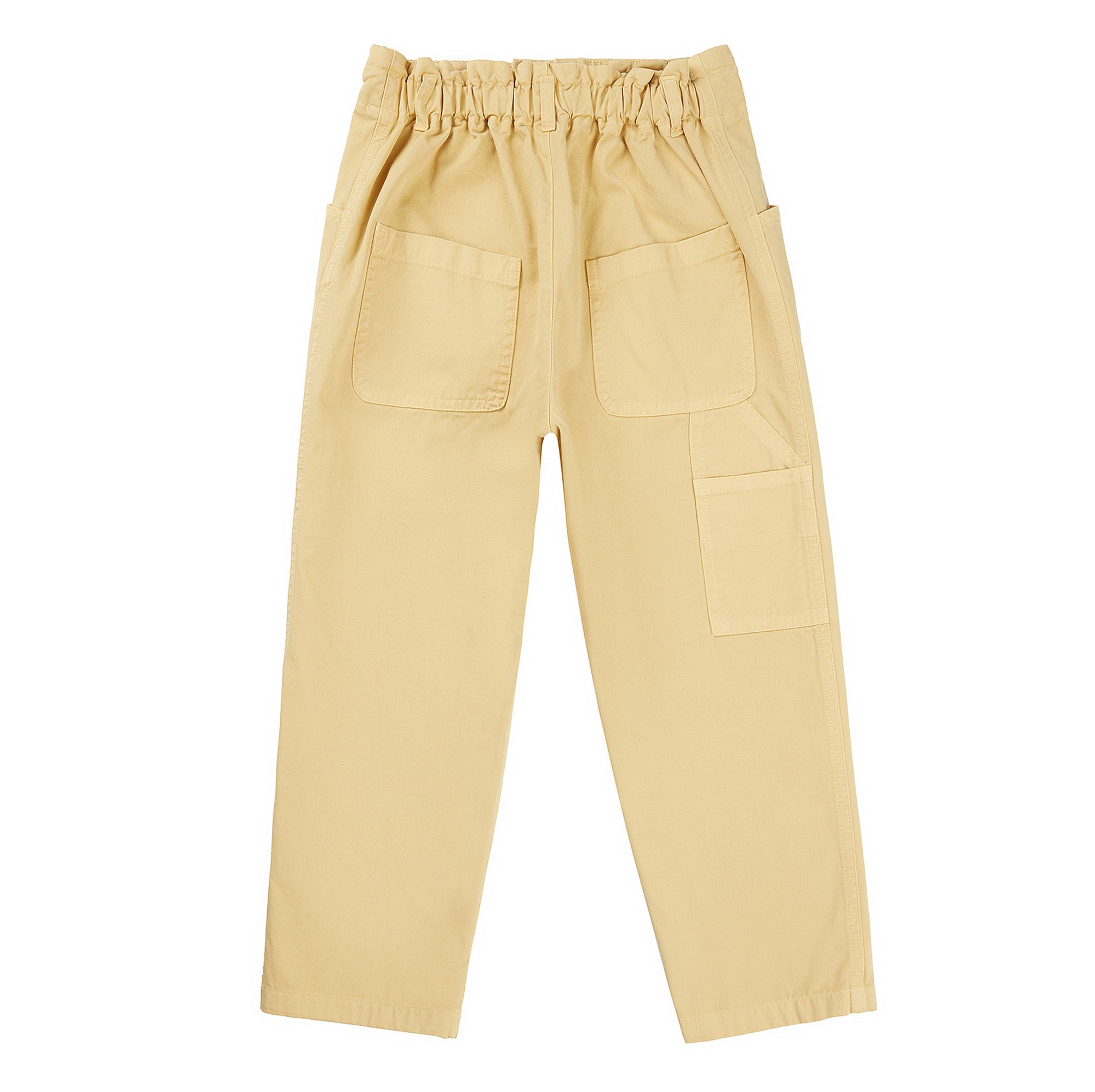 Girls Yellow Cotton Trousers