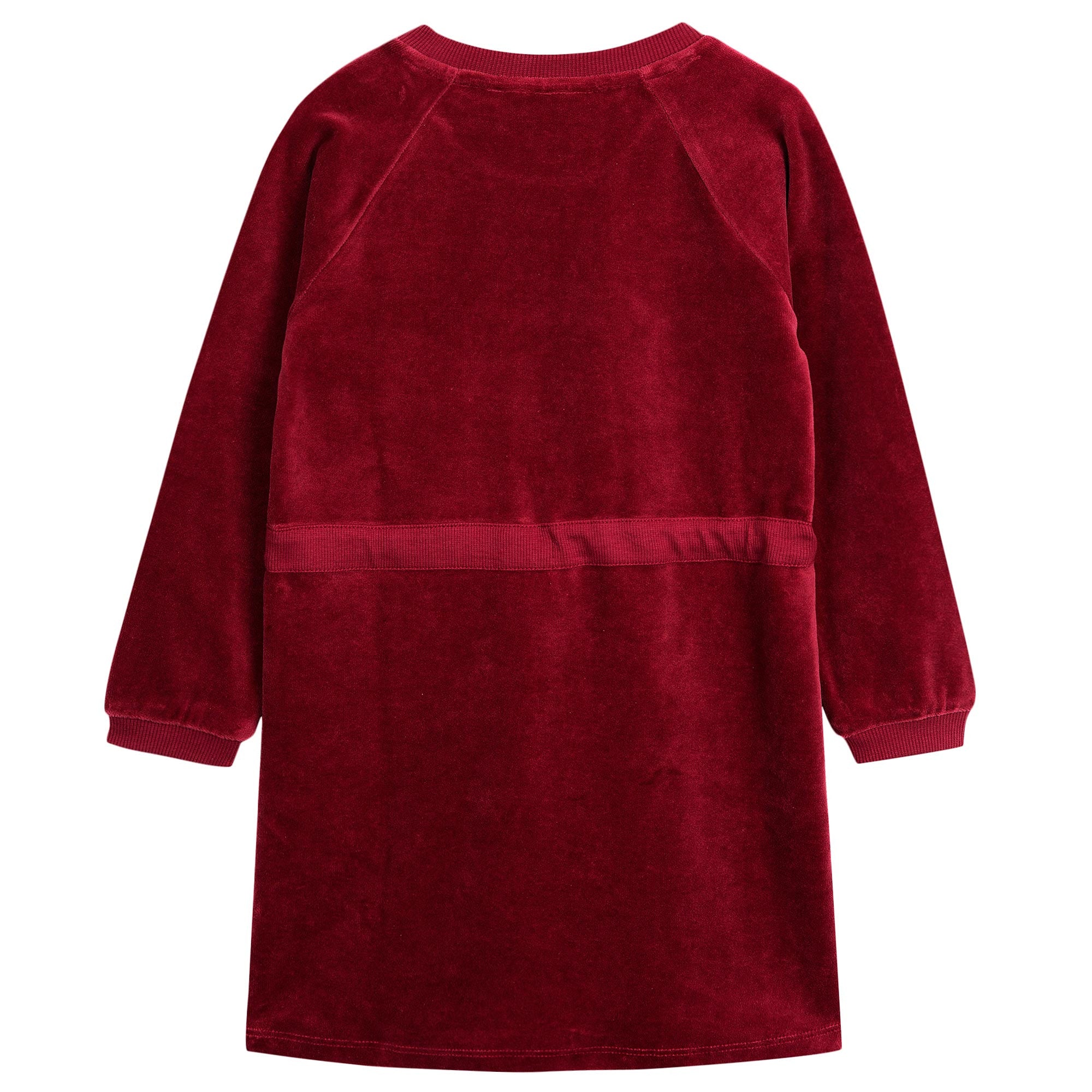 Girls Dark Red Bunny Printed Cotton Dress - CÉMAROSE | Children's Fashion Store - 2