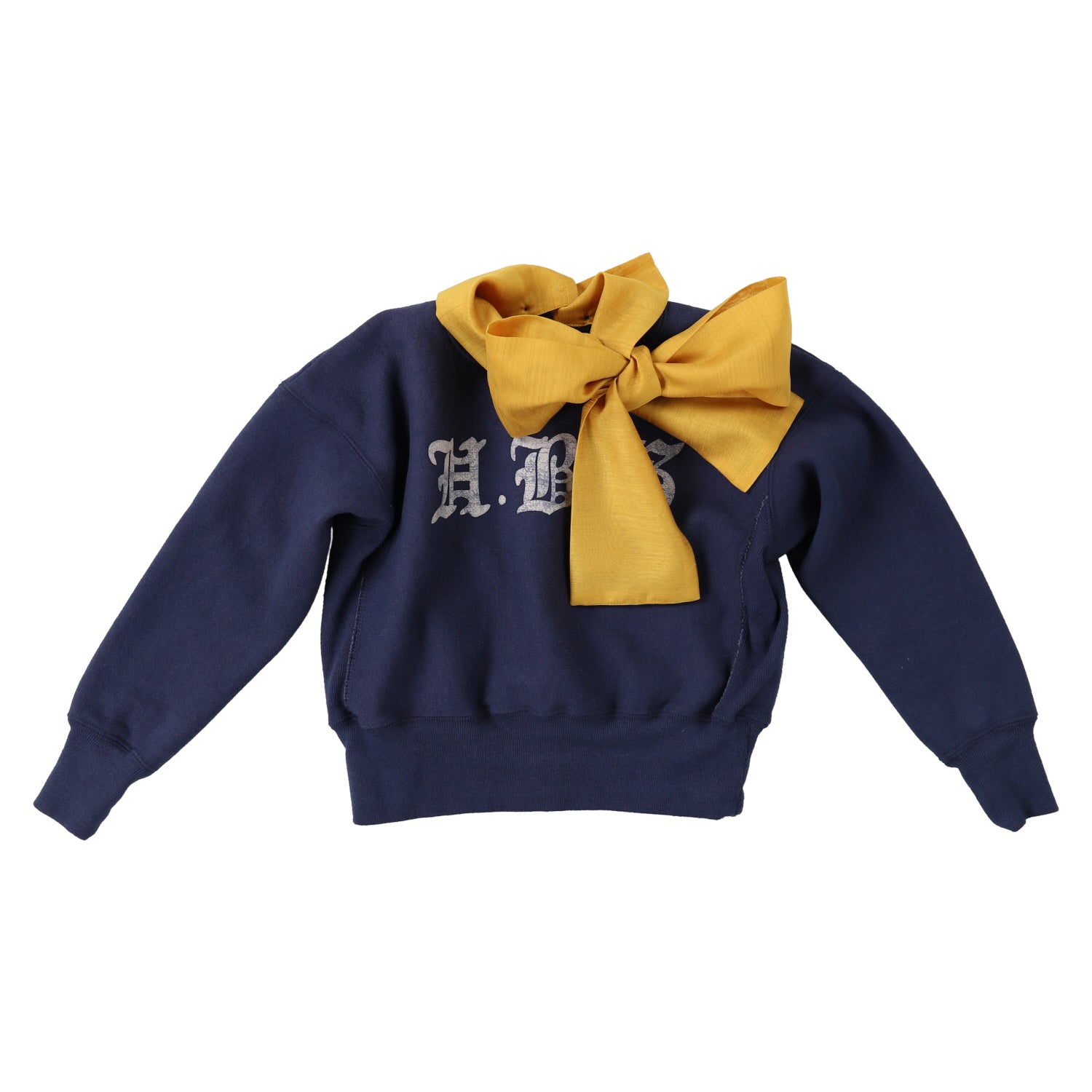 Girls Navy Cotton Sweatshirt