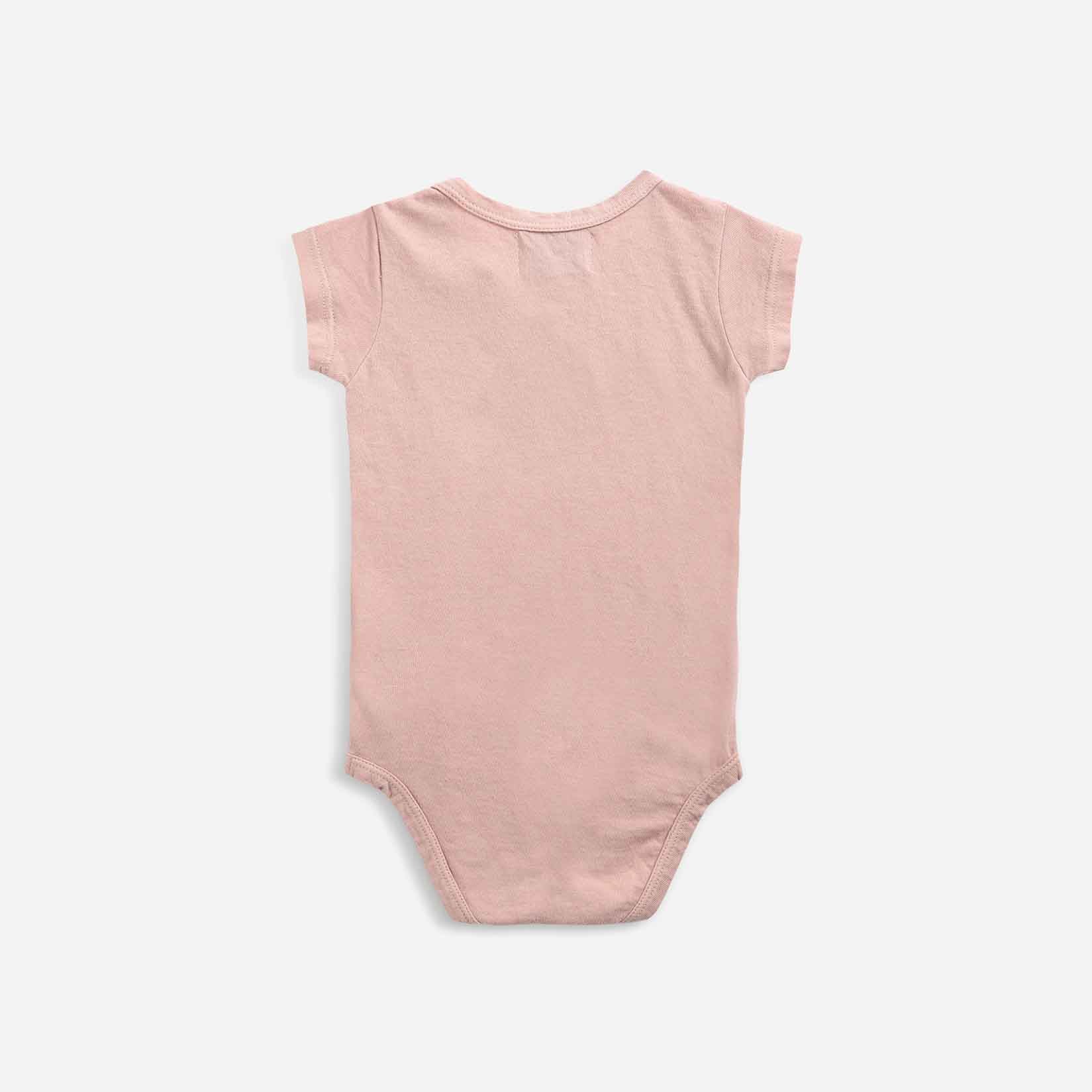 Baby Girls Pink Strawberry Cotton Babysuit
