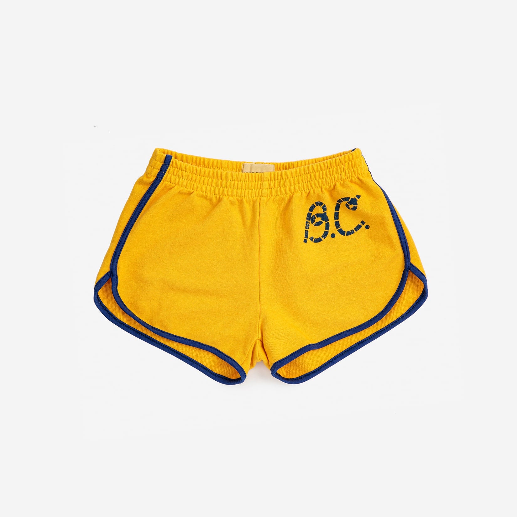 Boys & Girls Yellow Logo Cotton Shorts