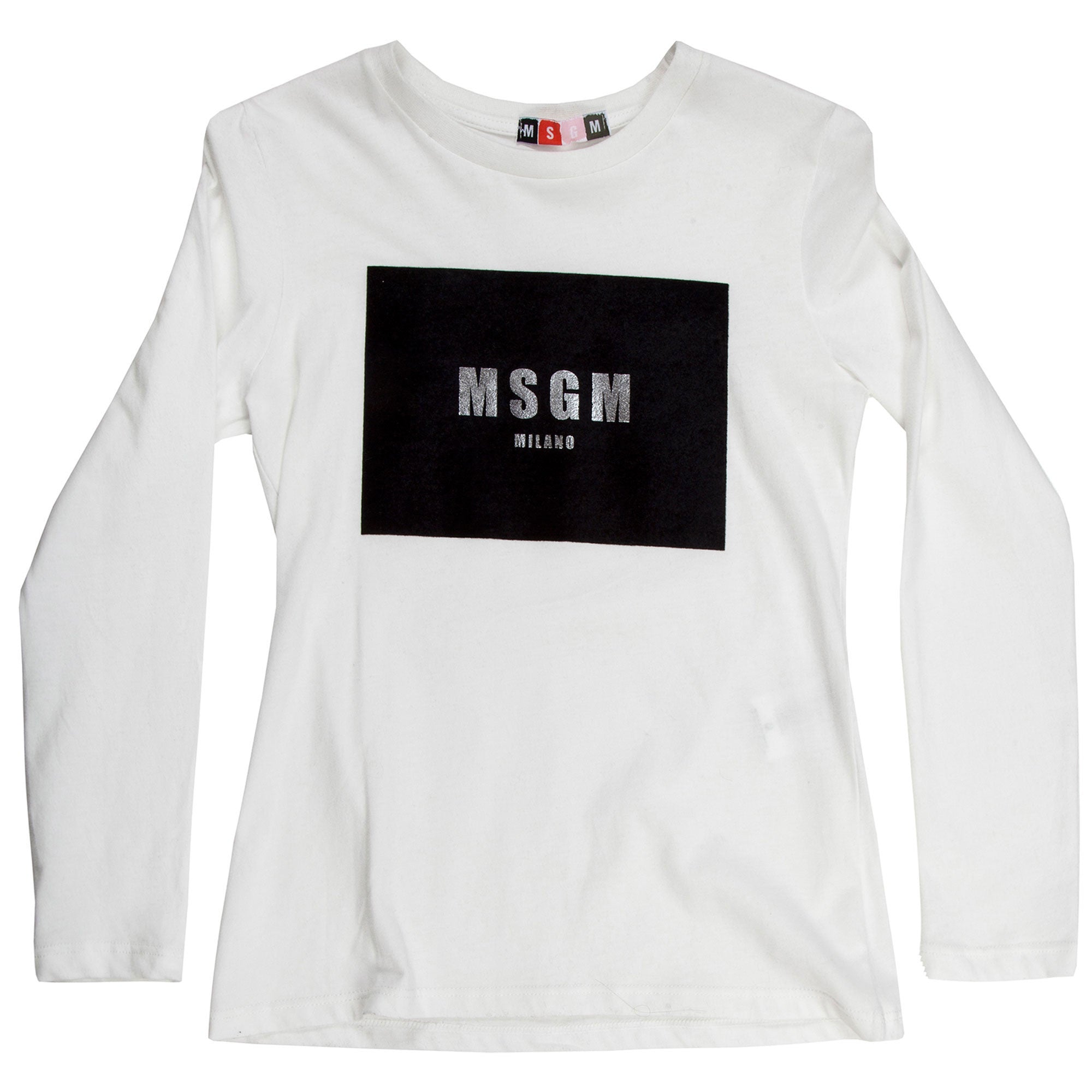 Girls White Long Sleeve Jersey Cotton T-Shirt - CÉMAROSE | Children's Fashion Store - 2