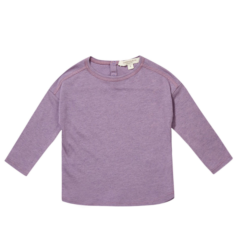 Baby Light Purple Cotton & Wool Jersey T-Shirt - CÉMAROSE | Children's Fashion Store - 1
