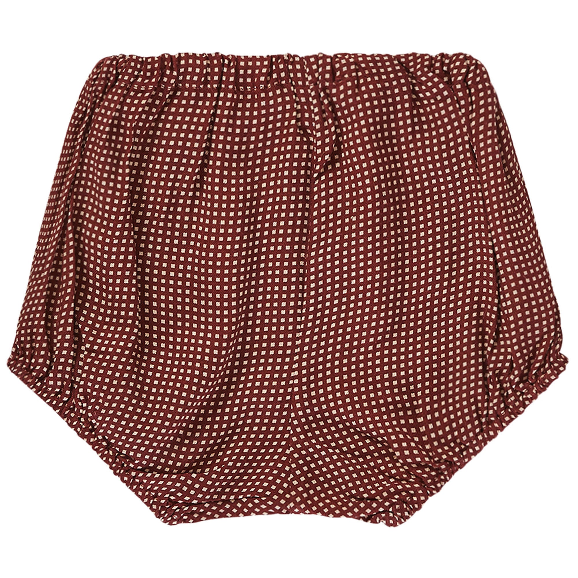 Baby Dark Red Woven Bloomer - CÉMAROSE | Children's Fashion Store - 2