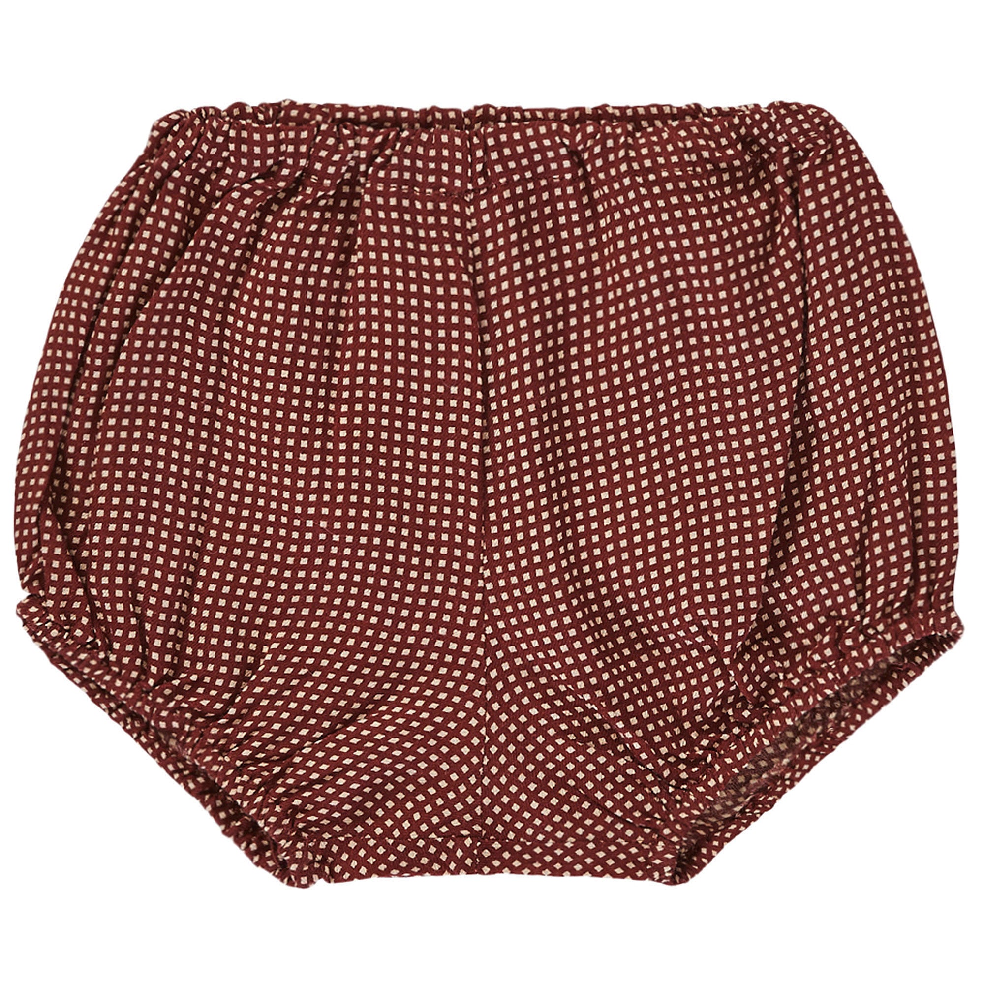 Baby Dark Red Woven Bloomer - CÉMAROSE | Children's Fashion Store - 1