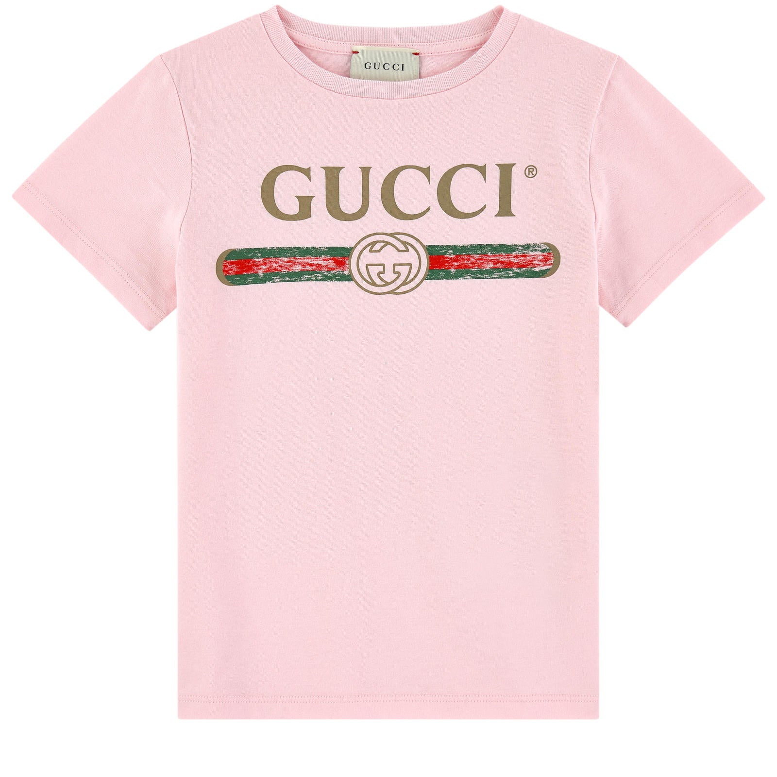 Girls Pink Logo Cotton T-shirt