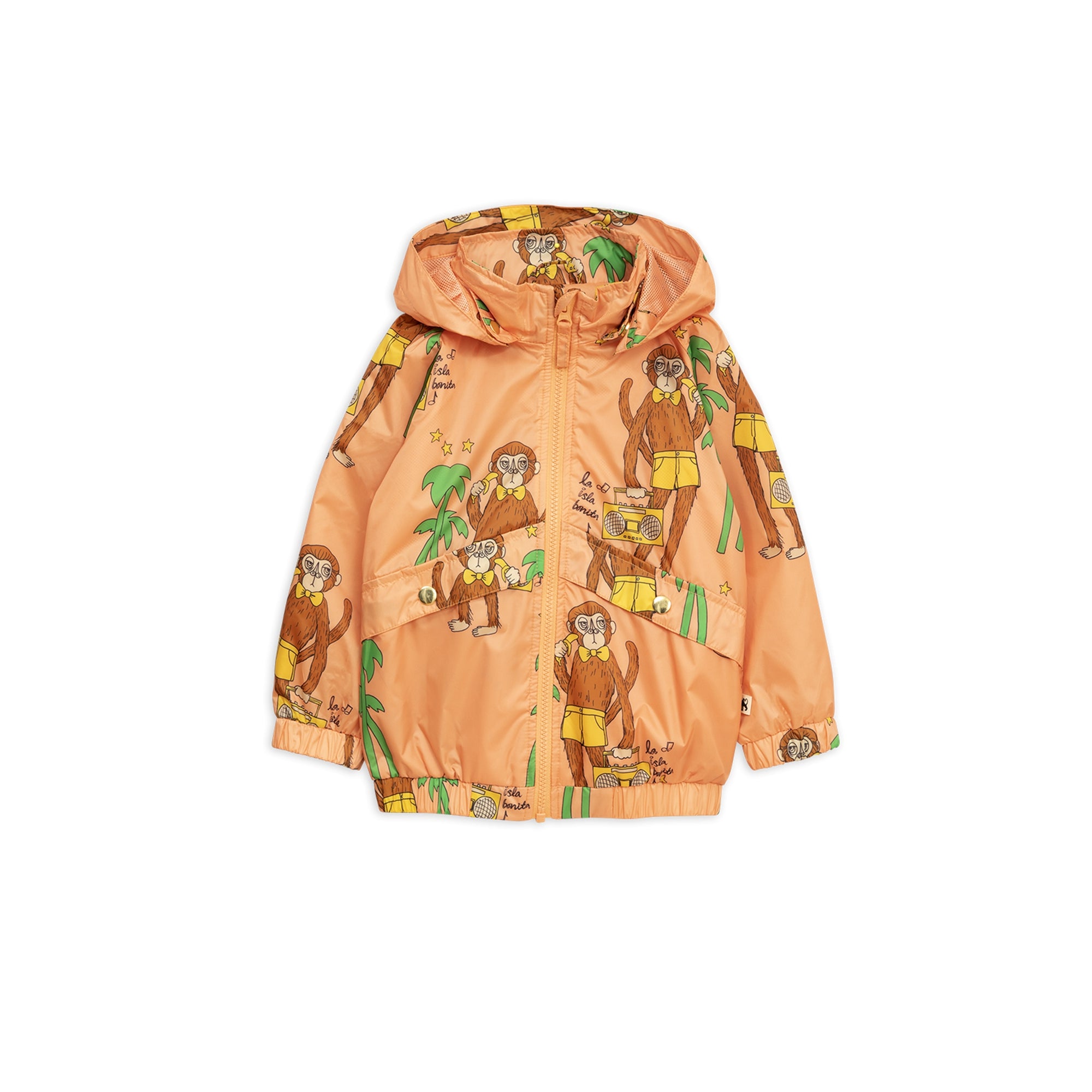 Girls Pink Cool Monkey Sporty Jacket
