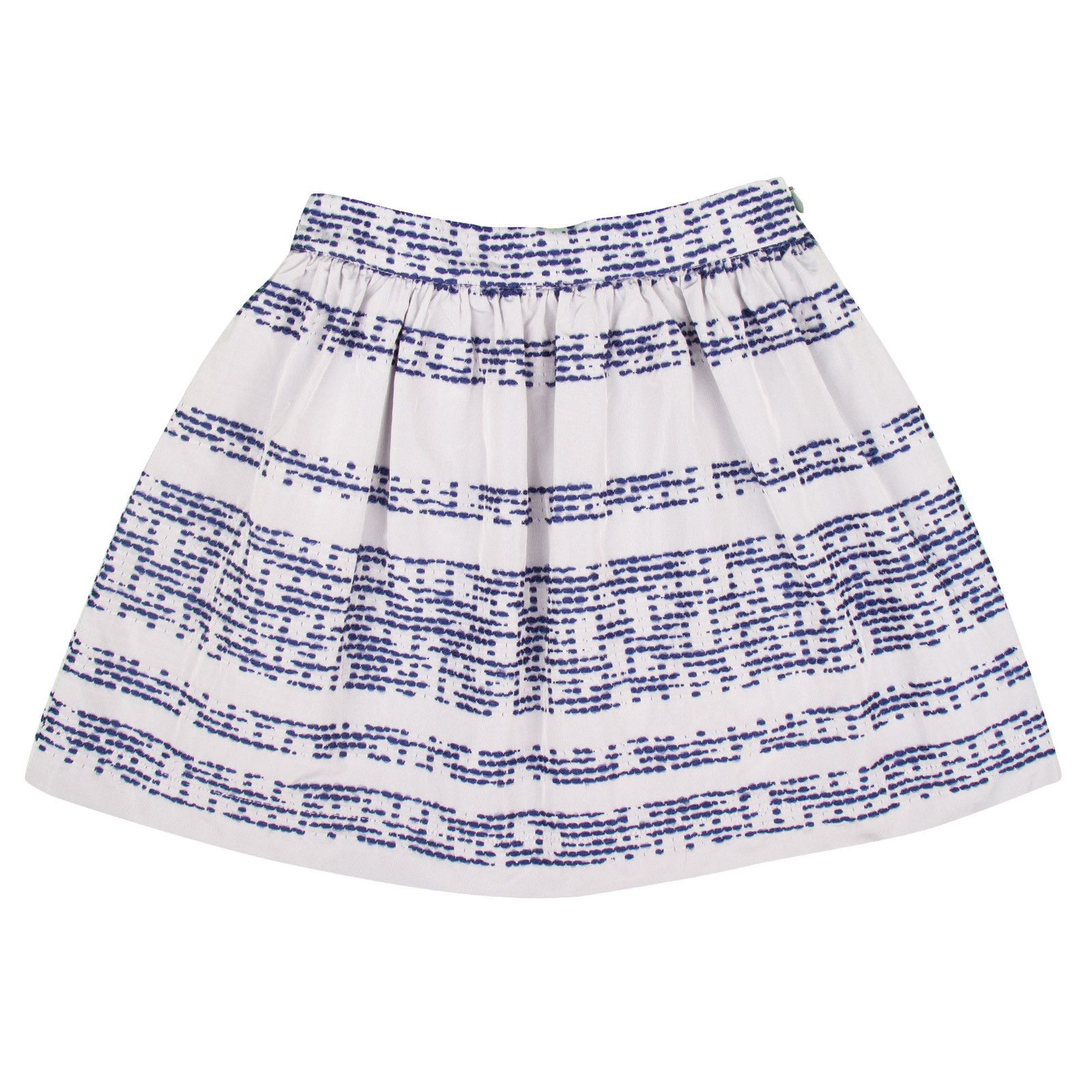 Girls Navy Blue Demin Tight Waist Skirt - CÉMAROSE | Children's Fashion Store - 1
