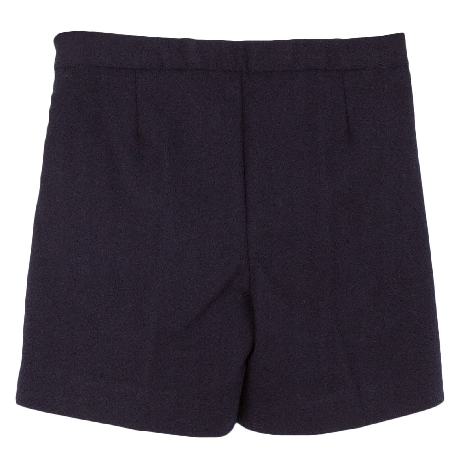 Girls Dark Grey Synthetic Wool Bermuda Short - CÉMAROSE | Children's Fashion Store - 2