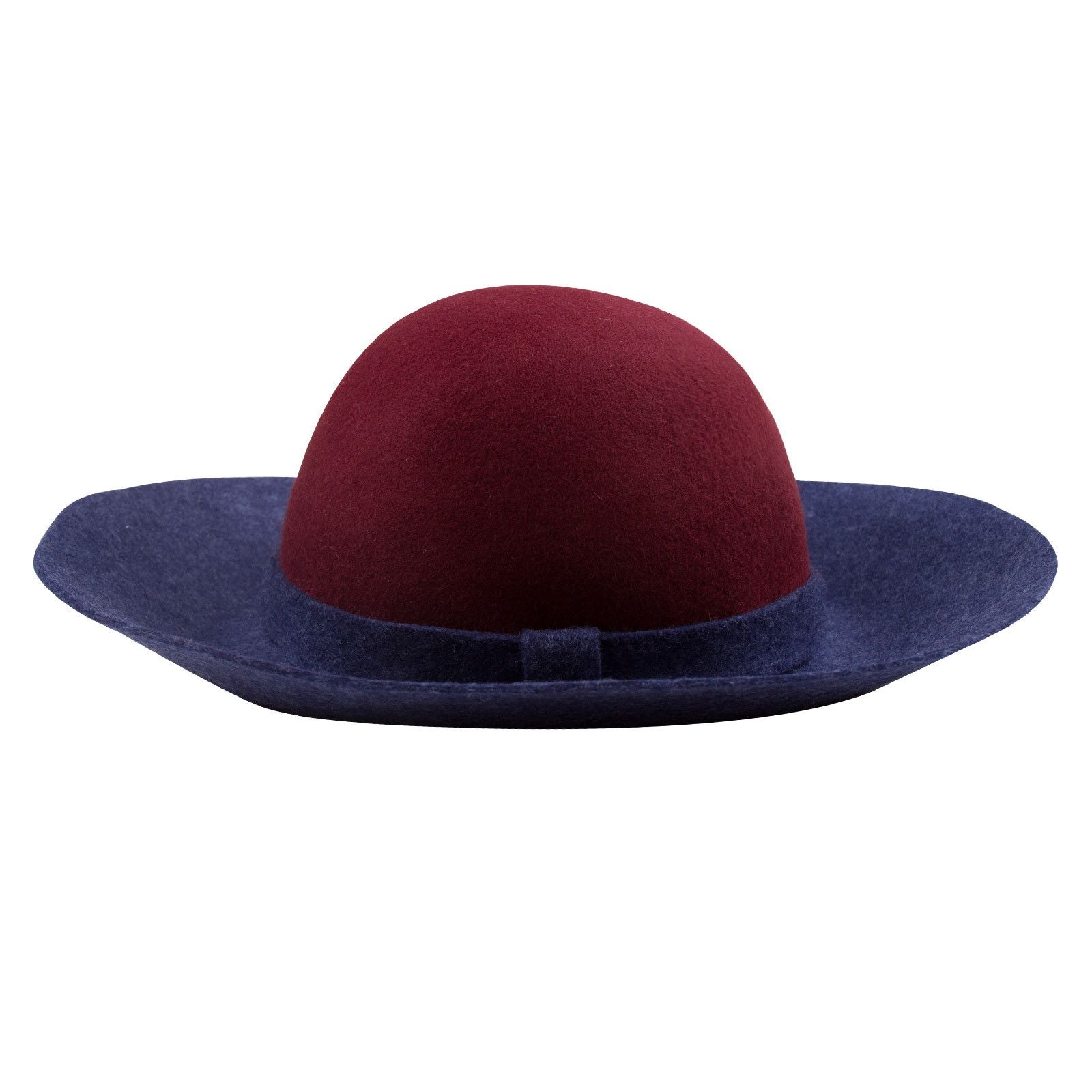Girls Navy Blue&Maroon Flet Hat - CÉMAROSE | Children's Fashion Store
