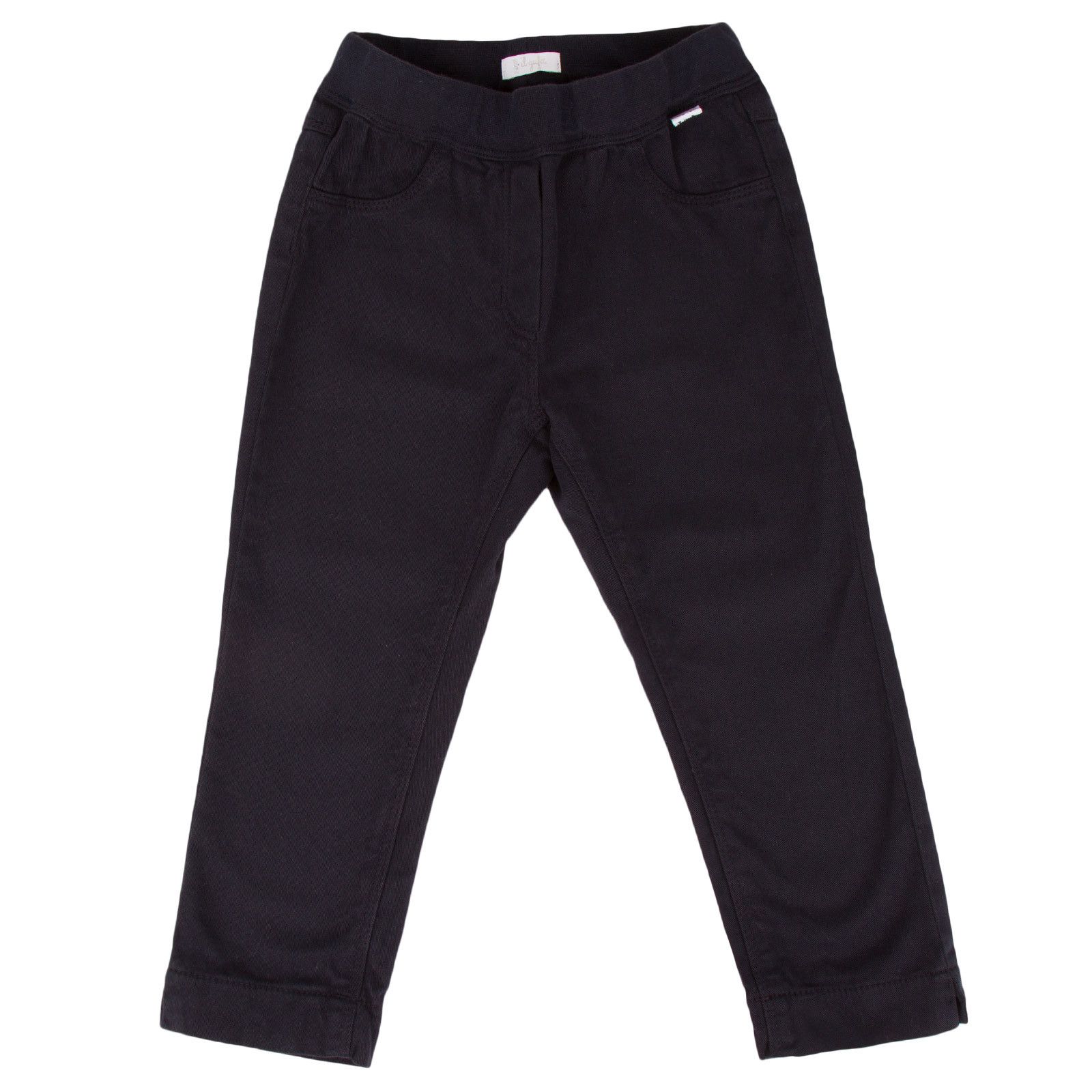 Baby Girls Navy Blue Elastic Waistband Trousers 1444 - CÉMAROSE | Children's Fashion Store - 1