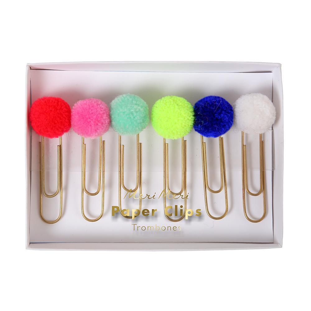 Pompom Paper Clips