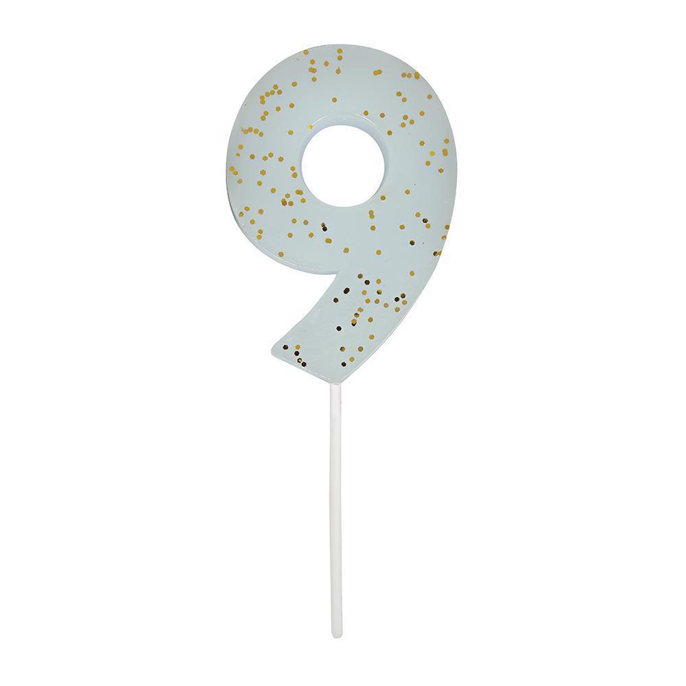 Colored Number Candel
