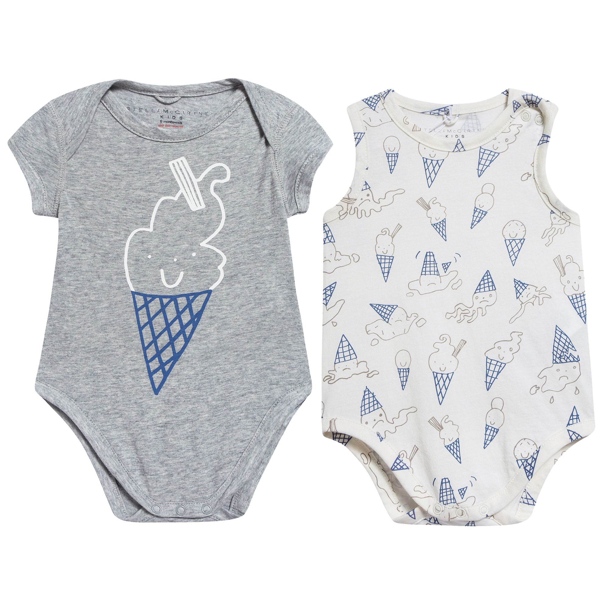 Baby Grey Babysuit Two Piece Set
