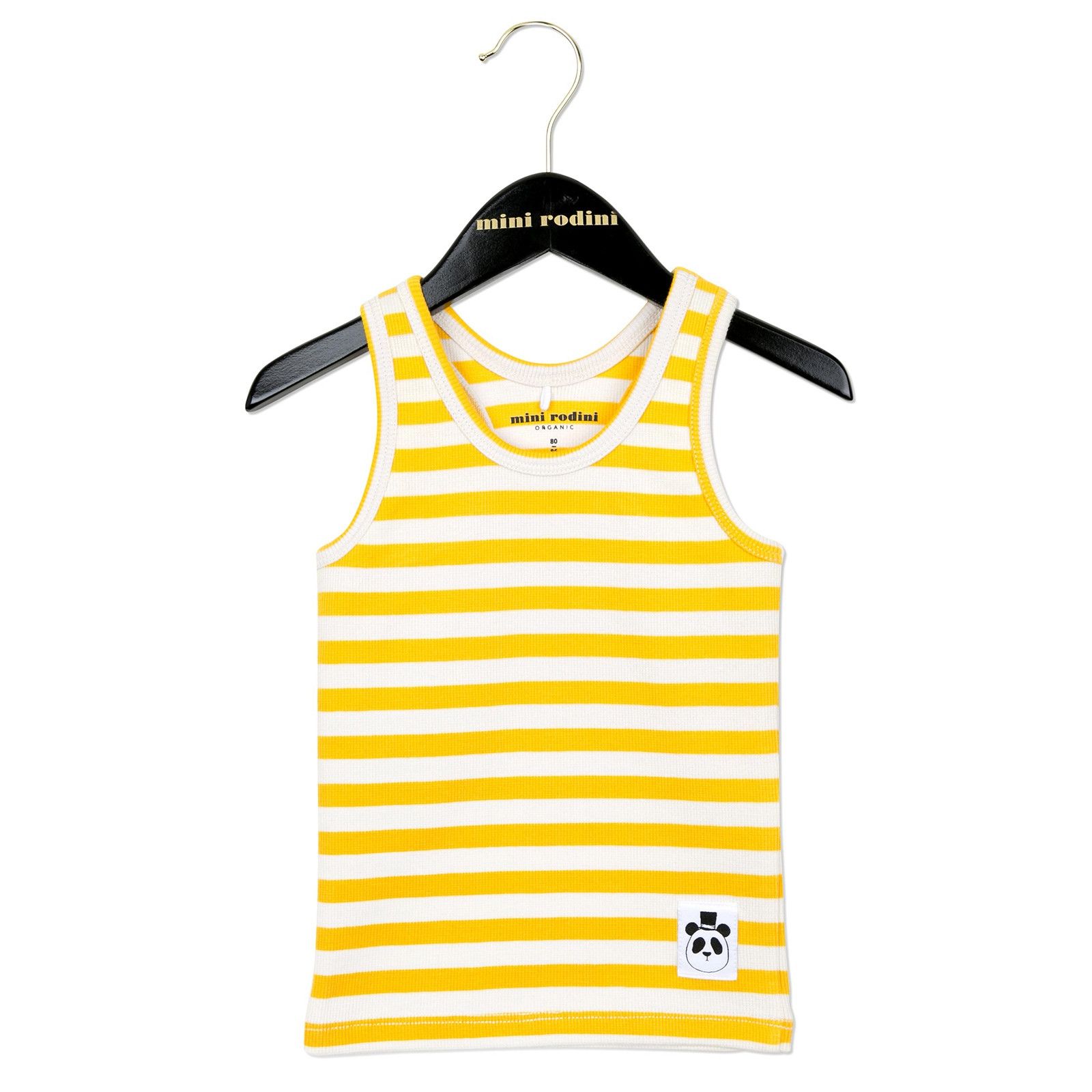 Girls White&Yellow Stripe Cotton Vest - CÉMAROSE | Children's Fashion Store