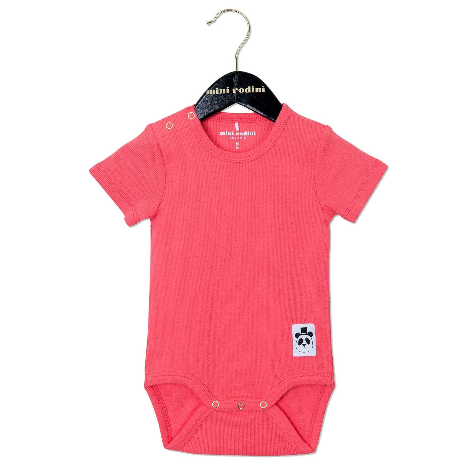 Baby Pink Cotton Bodysuit With Frill Sleeve - CÉMAROSE | Children's Fashion Store - 1