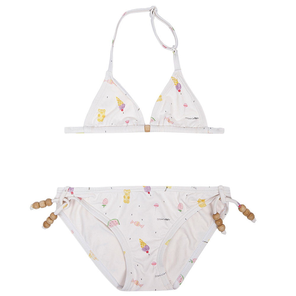 Girls Ivory Cotton Bikini