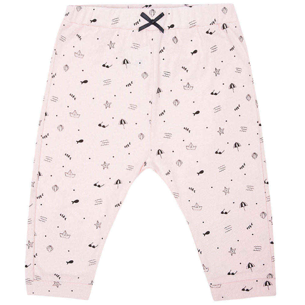 Girls Pink Cotton Trousers