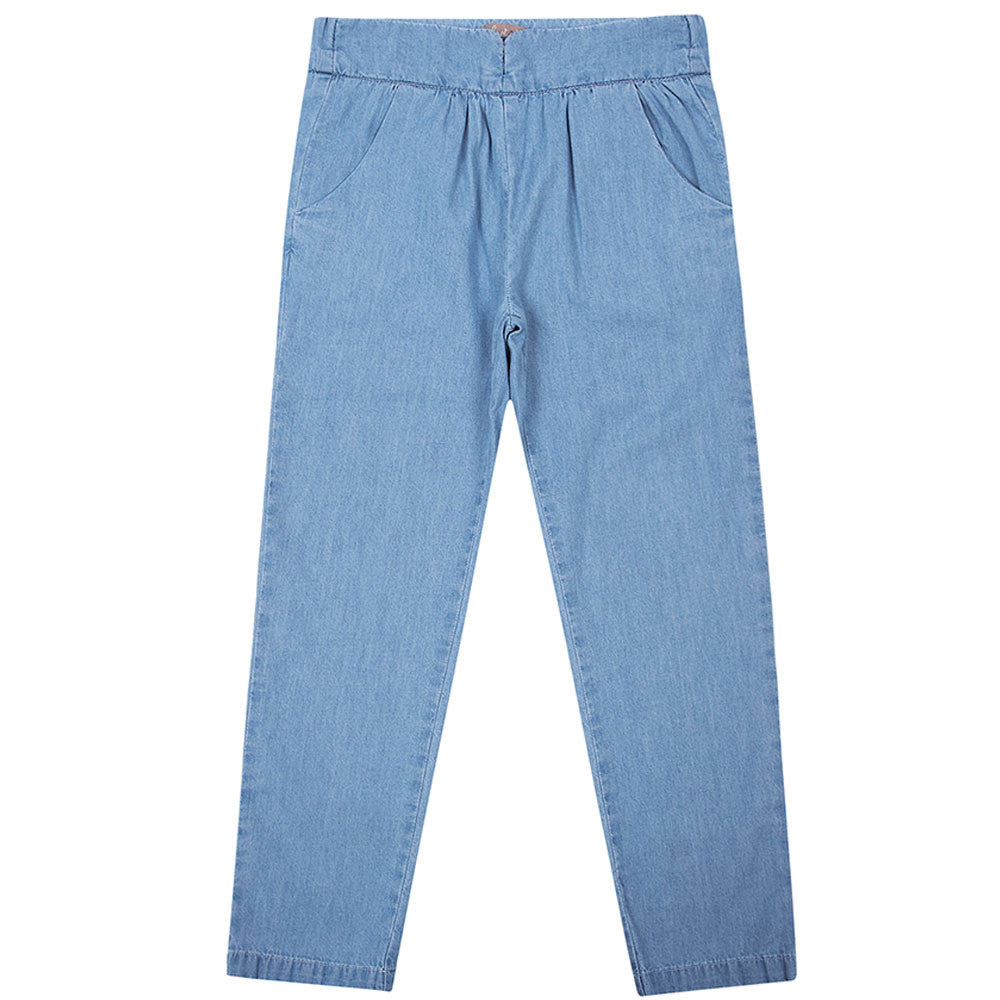 Girls Blue Denim Cotton Jeans