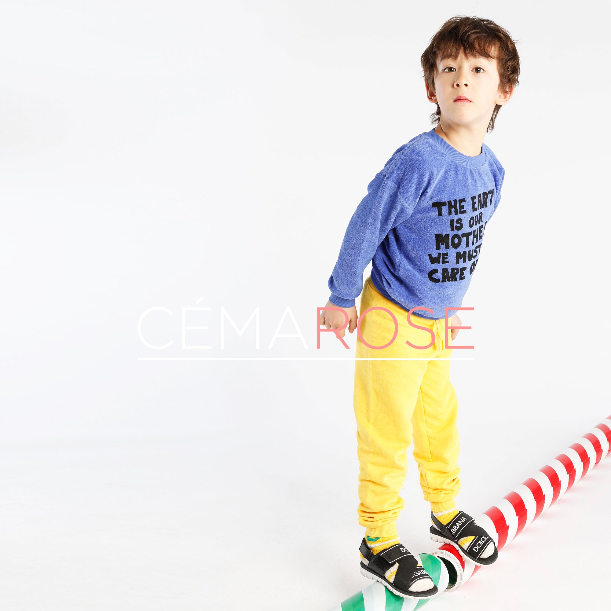 Girls Yellow Donkey Organic Cotton Trousers