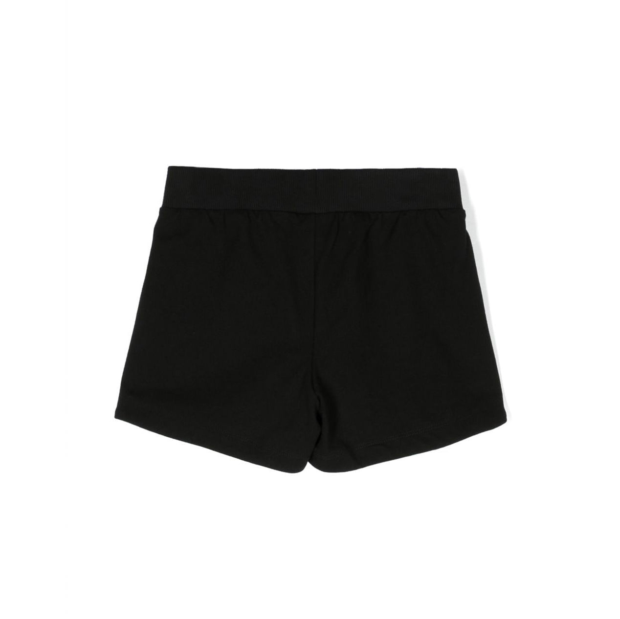 Girls Black Logo Cotton Shorts