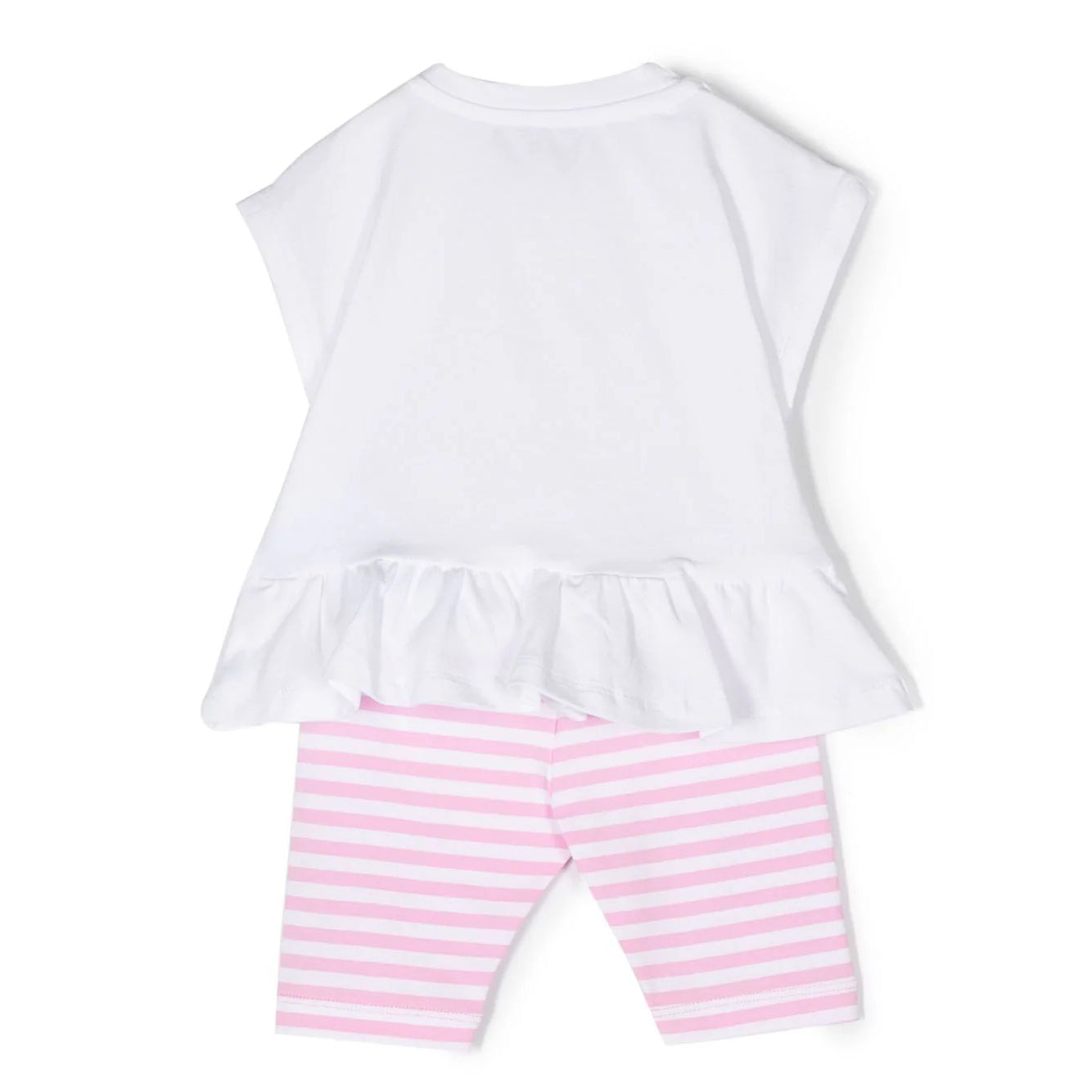 Baby Girls White Printed Cotton Set