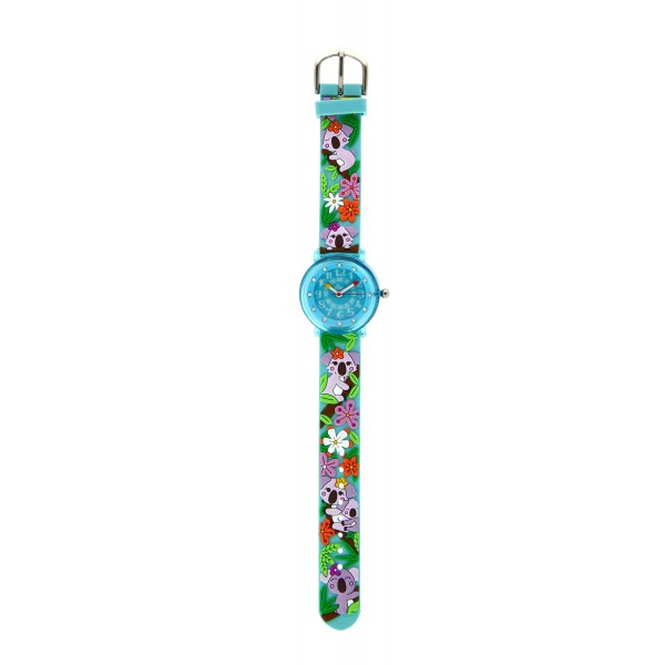 Girls & Boys Light Green Koala Watch(6-9Y)