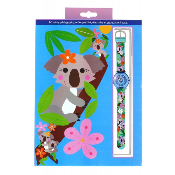 Girls & Boys Light Green Koala Watch(6-9Y)