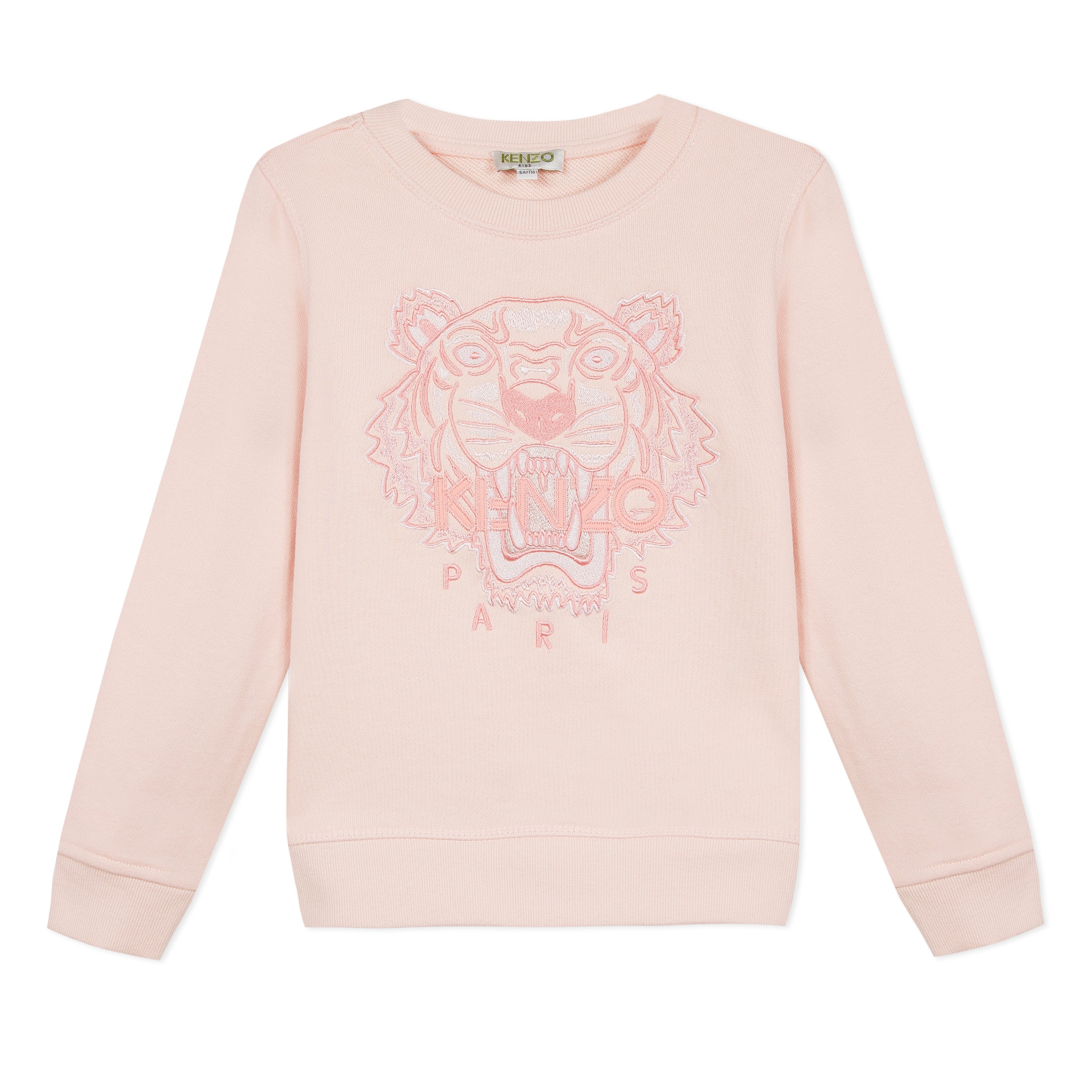 Girls Light Pink Cotton Sweatshirt
